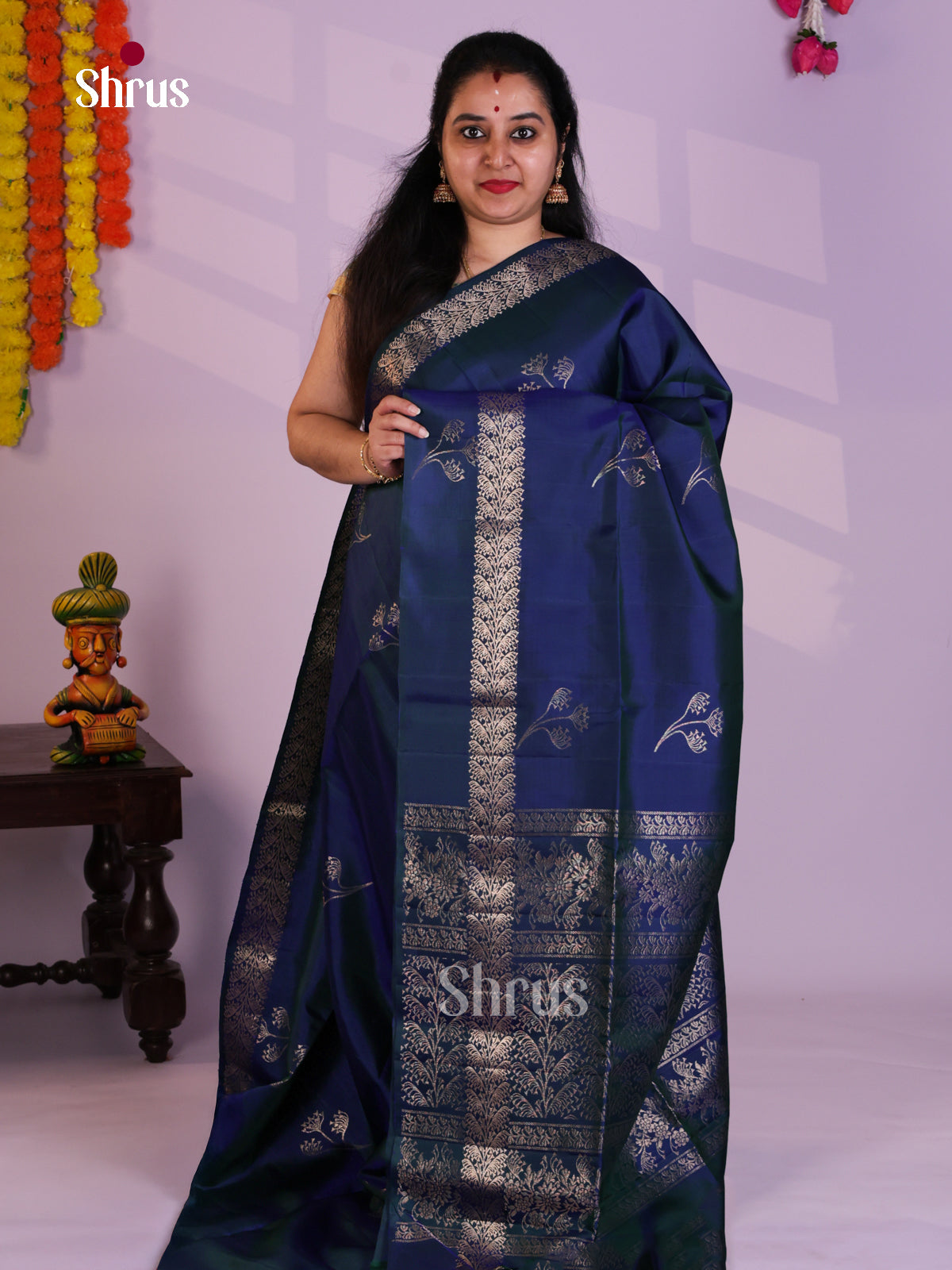 EAS08143 - Soft Silk Saree - Shop on Shrus.com
