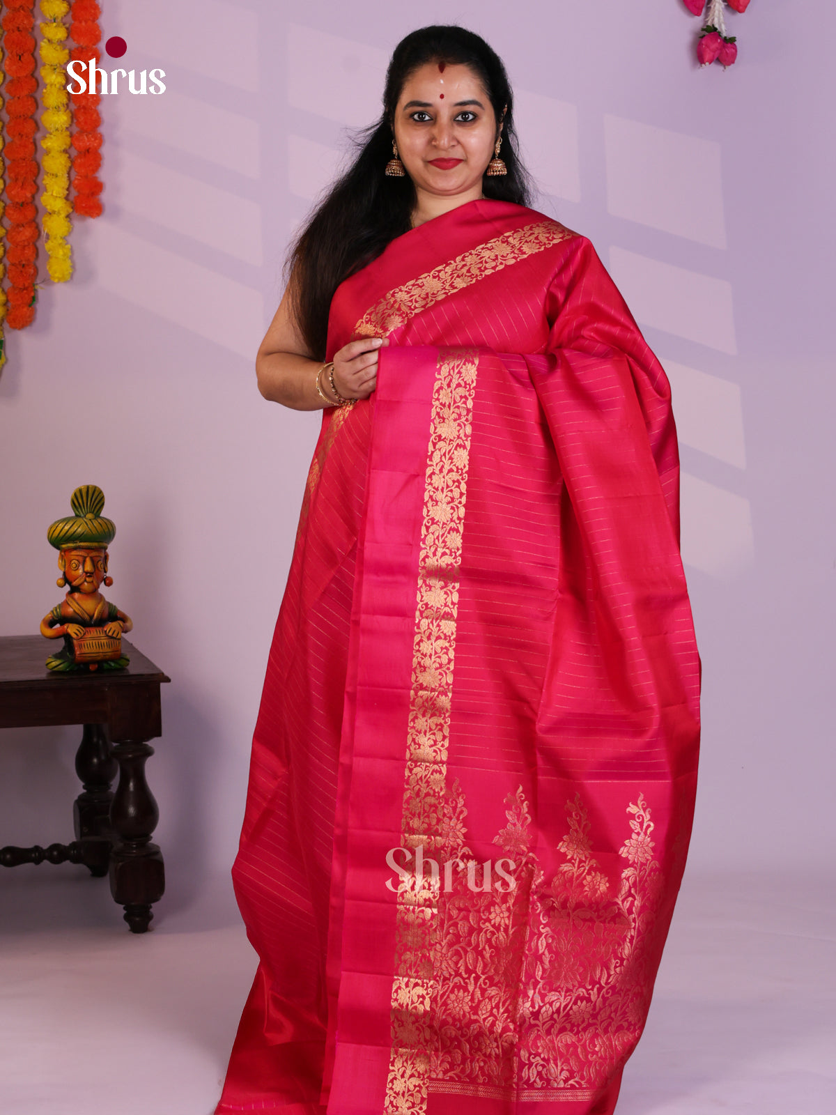 EAS08146 - Soft Silk Saree - Shop on Shrus.com