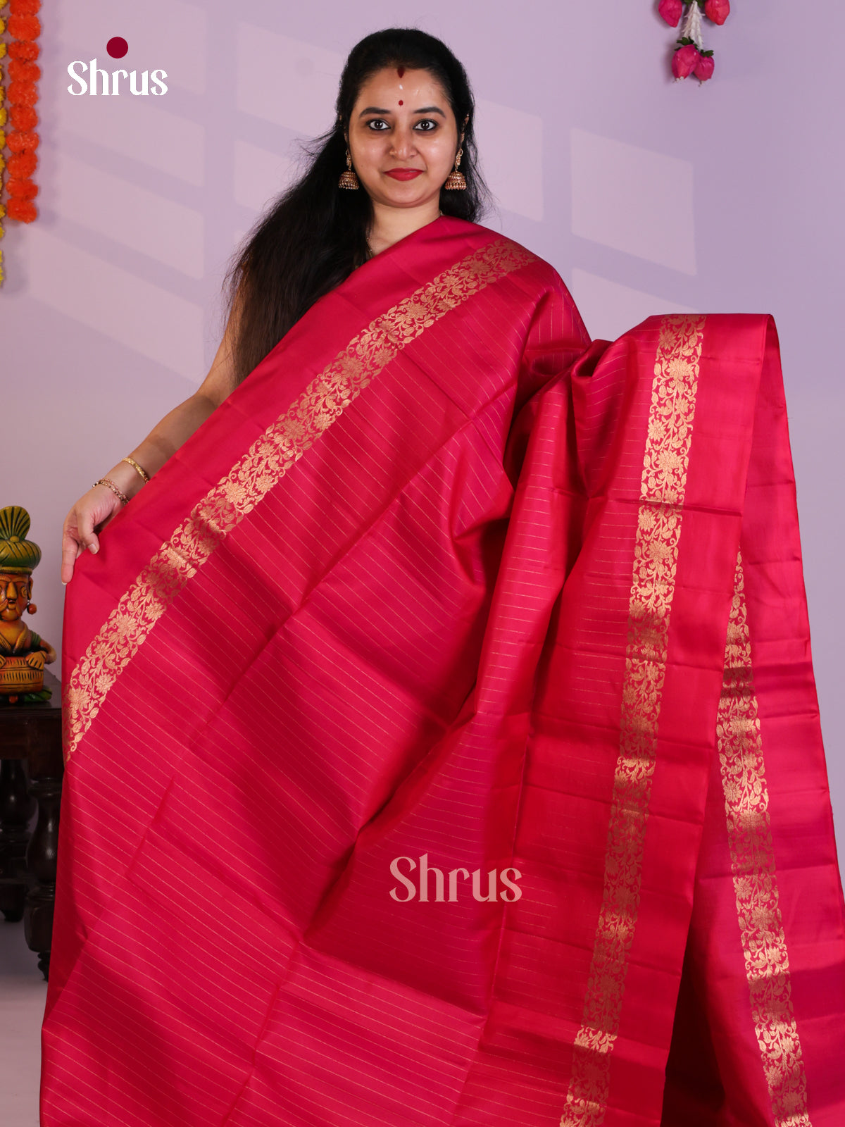 EAS08146 - Soft Silk Saree - Shop on Shrus.com