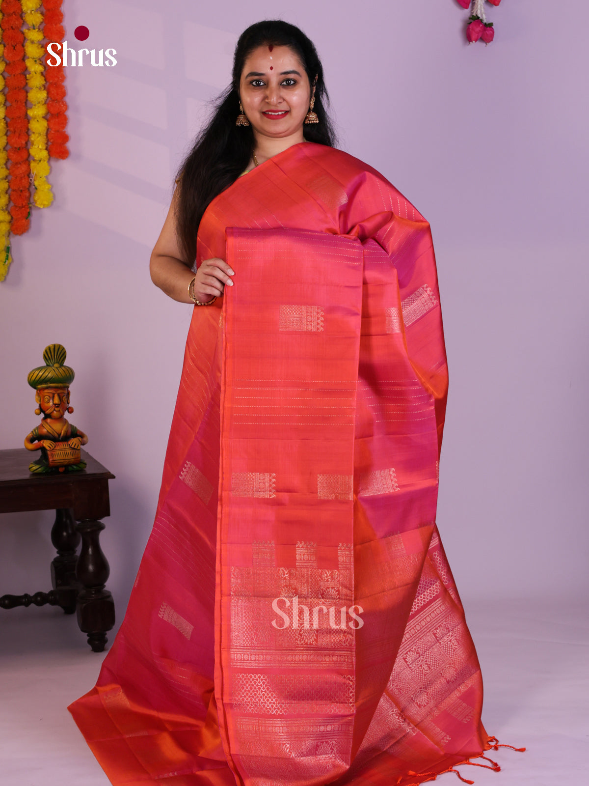 EAS08151 - Soft Silk Saree - Shop on Shrus.com