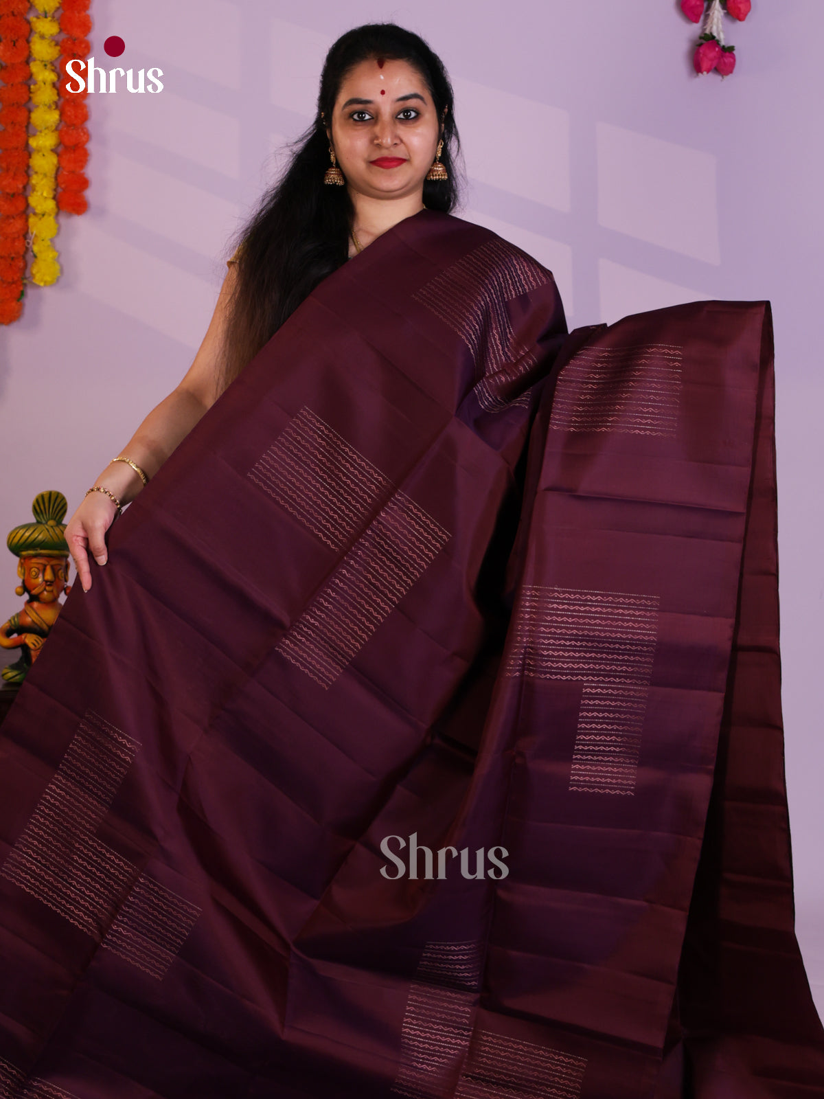 EAS08155 - Soft Silk Saree - Shop on Shrus.com