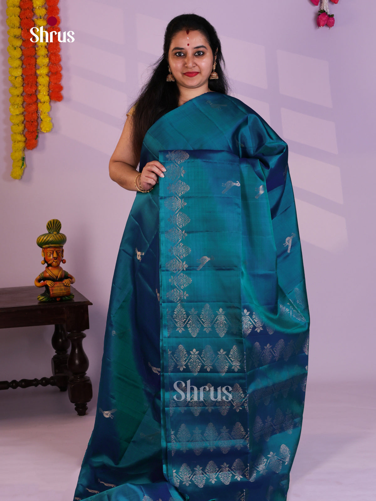 EAS08157 - Soft Silk Saree - Shop on Shrus.com