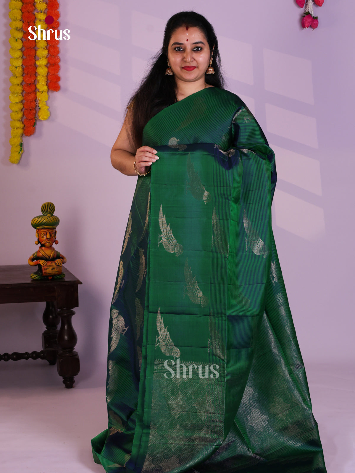 EAS08163 - Soft Silk Saree - Shop on Shrus.com