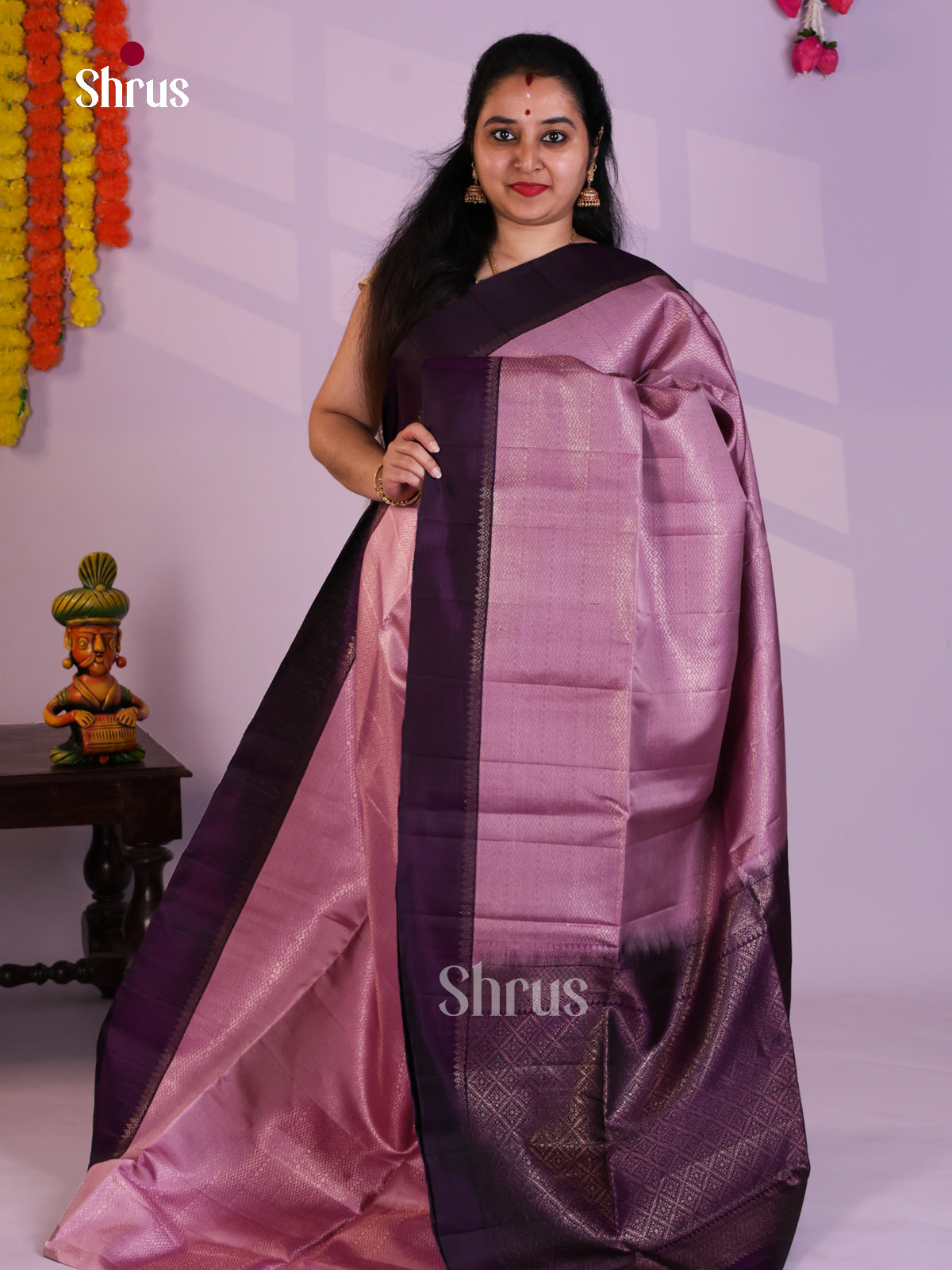 EAS08173 - Soft Silk Saree - Shop on Shrus.com