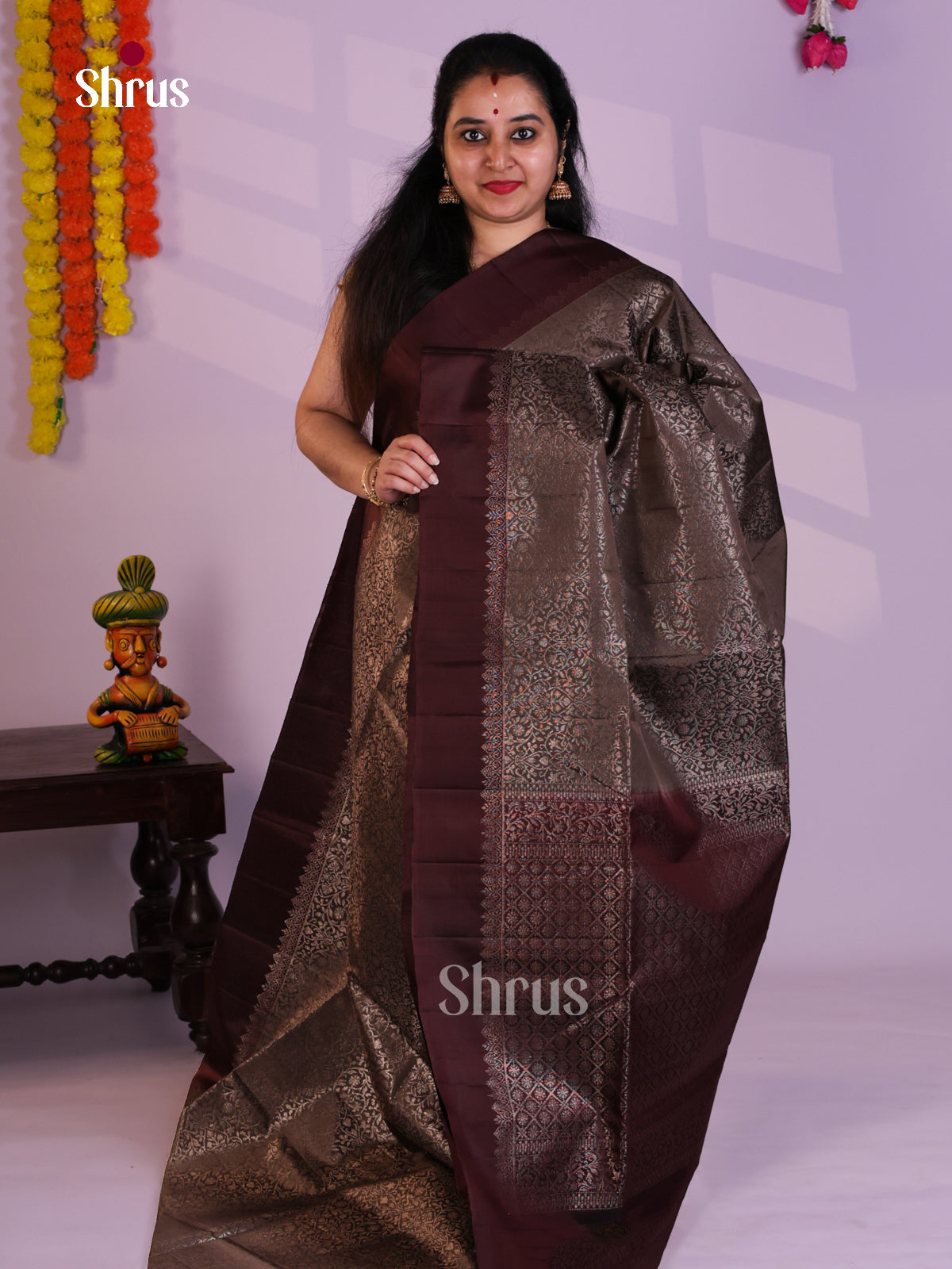 EAS08175 - Soft Silk (HR) Saree - Shop on Shrus.com