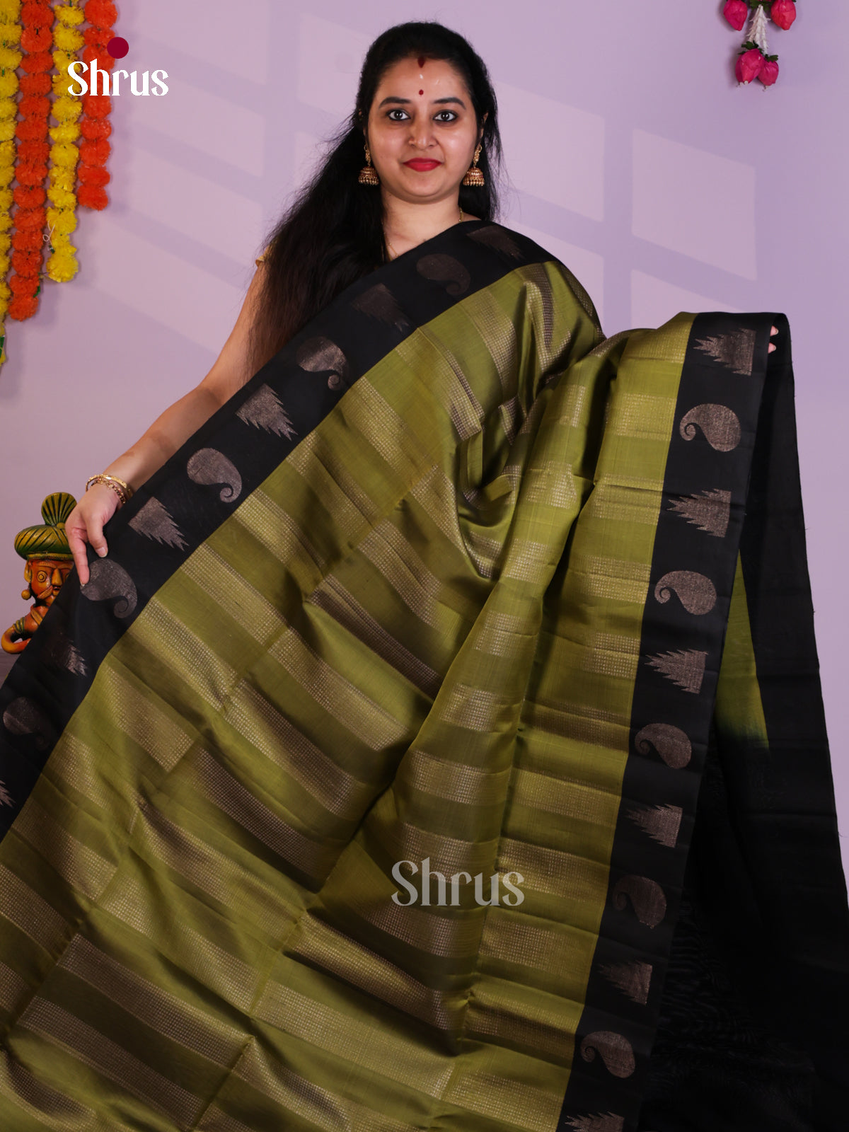 EAS08177 - Soft Silk Saree - Shop on Shrus.com