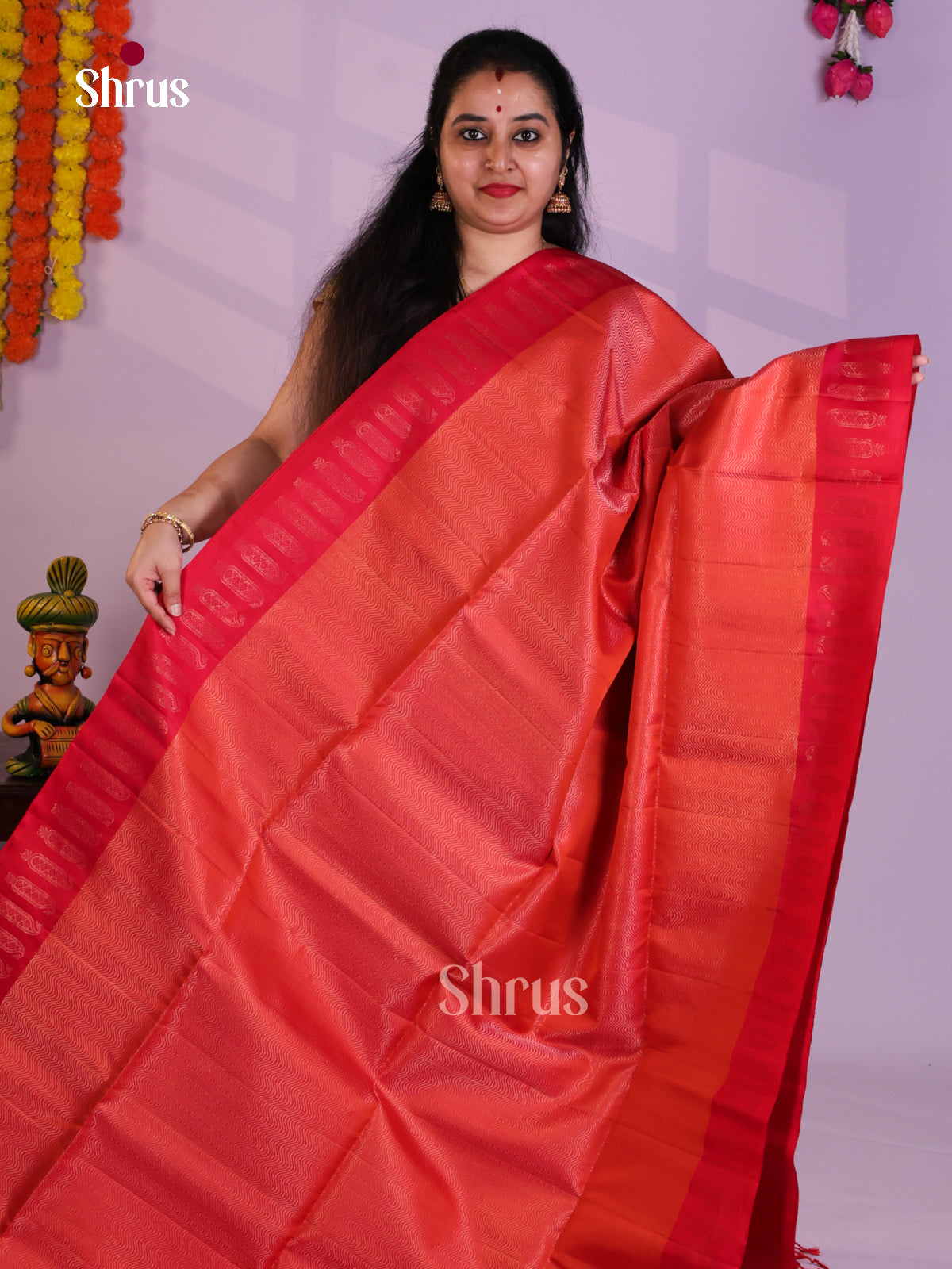 EAS08185 - Soft Silk Saree - Shop on Shrus.com