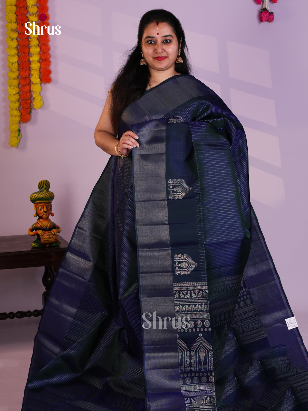 EAS08191 - Soft Silk Saree - Shop on Shrus.com