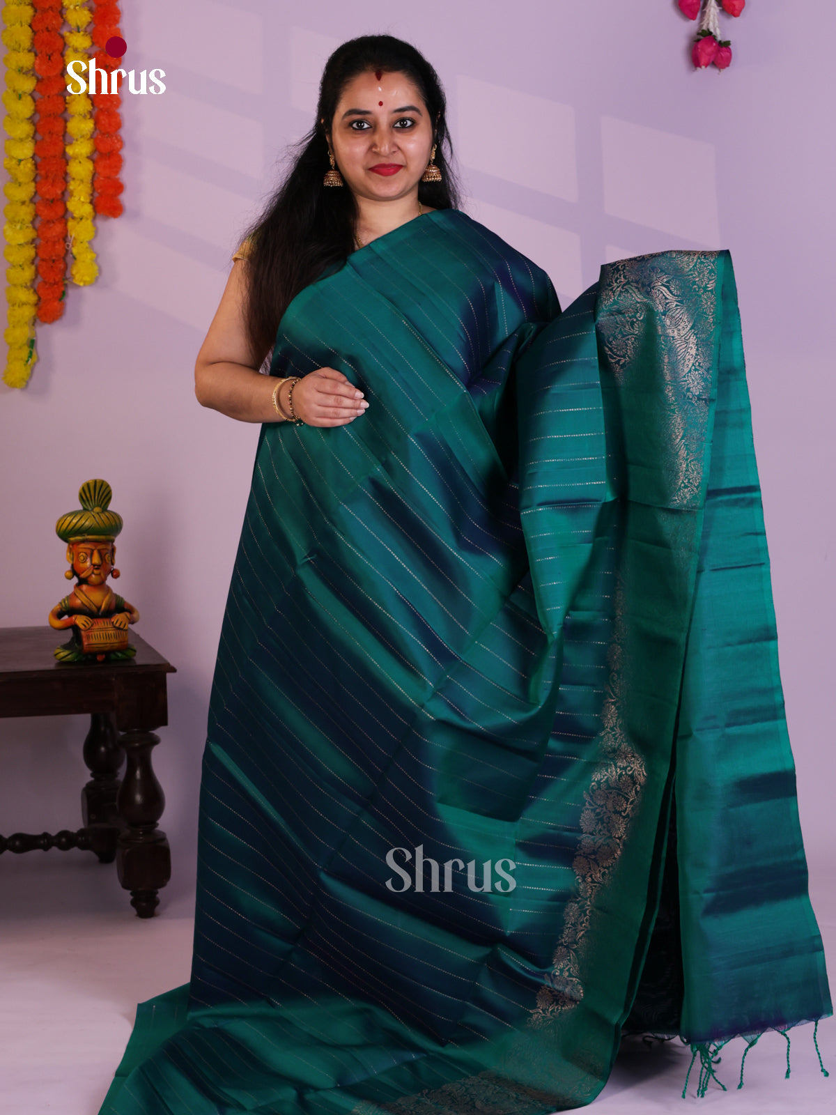 EAS08198 - Soft Silk Saree - Shop on Shrus.com