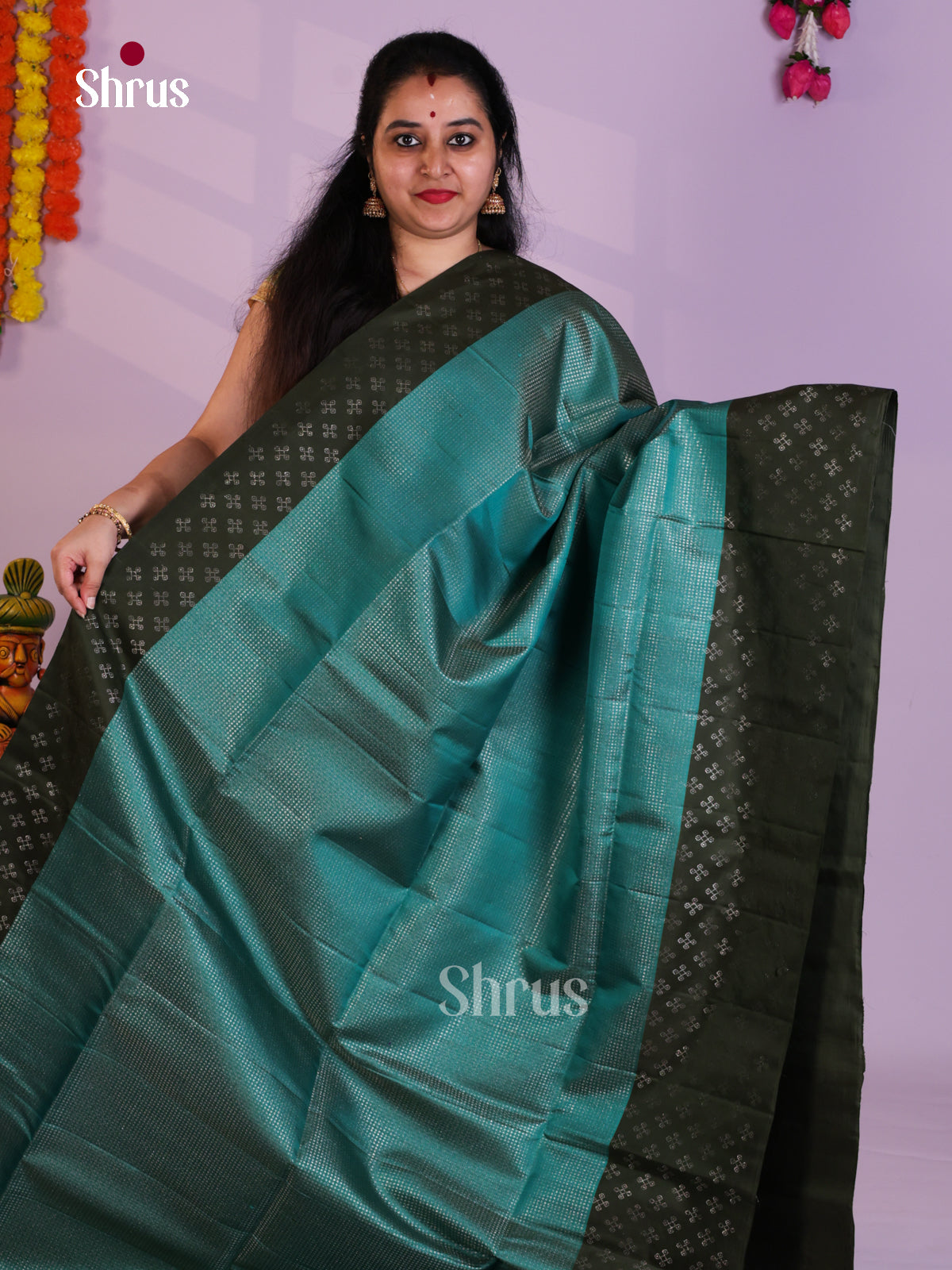 EAS08201 - Soft Silk Saree - Shop on Shrus.com