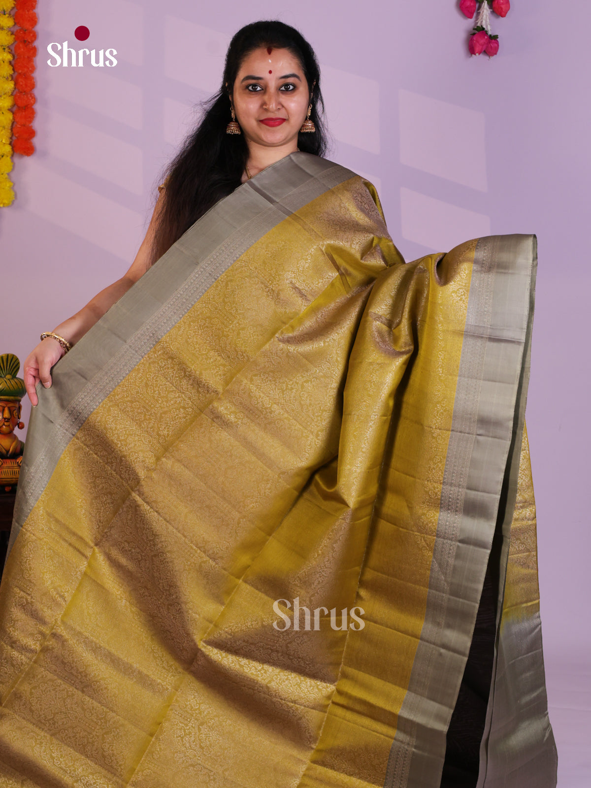 EAS08202 - Soft Silk Saree - Shop on Shrus.com