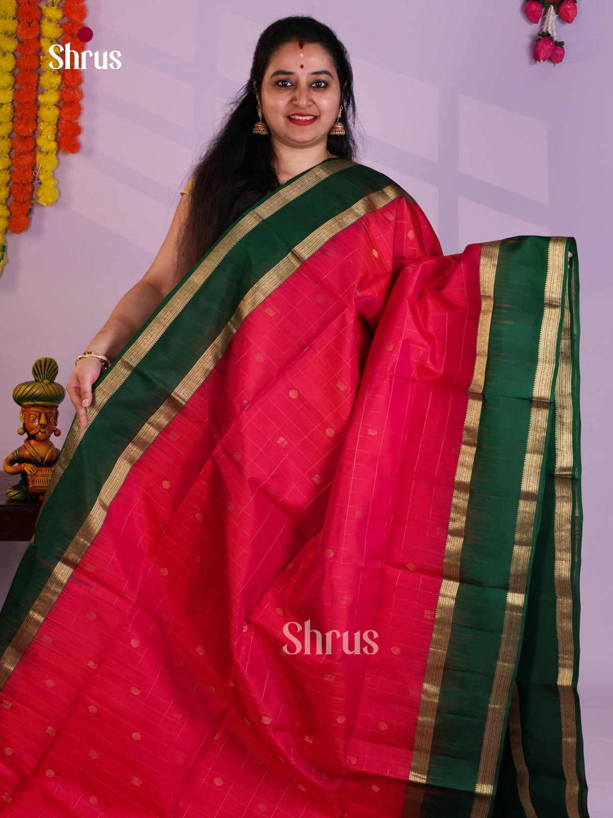 EAS08215 - Soft Silk Saree - Shop on Shrus.com