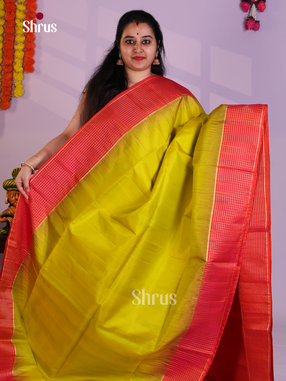 EAS08217 - Soft Silk Saree - Shop on Shrus.com
