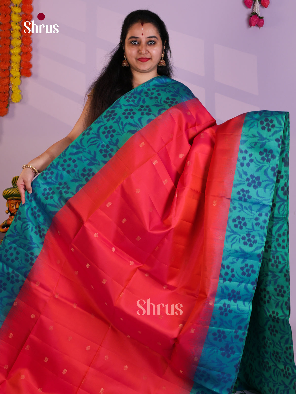 EAS08219 - Soft Silk Saree - Shop on Shrus.com