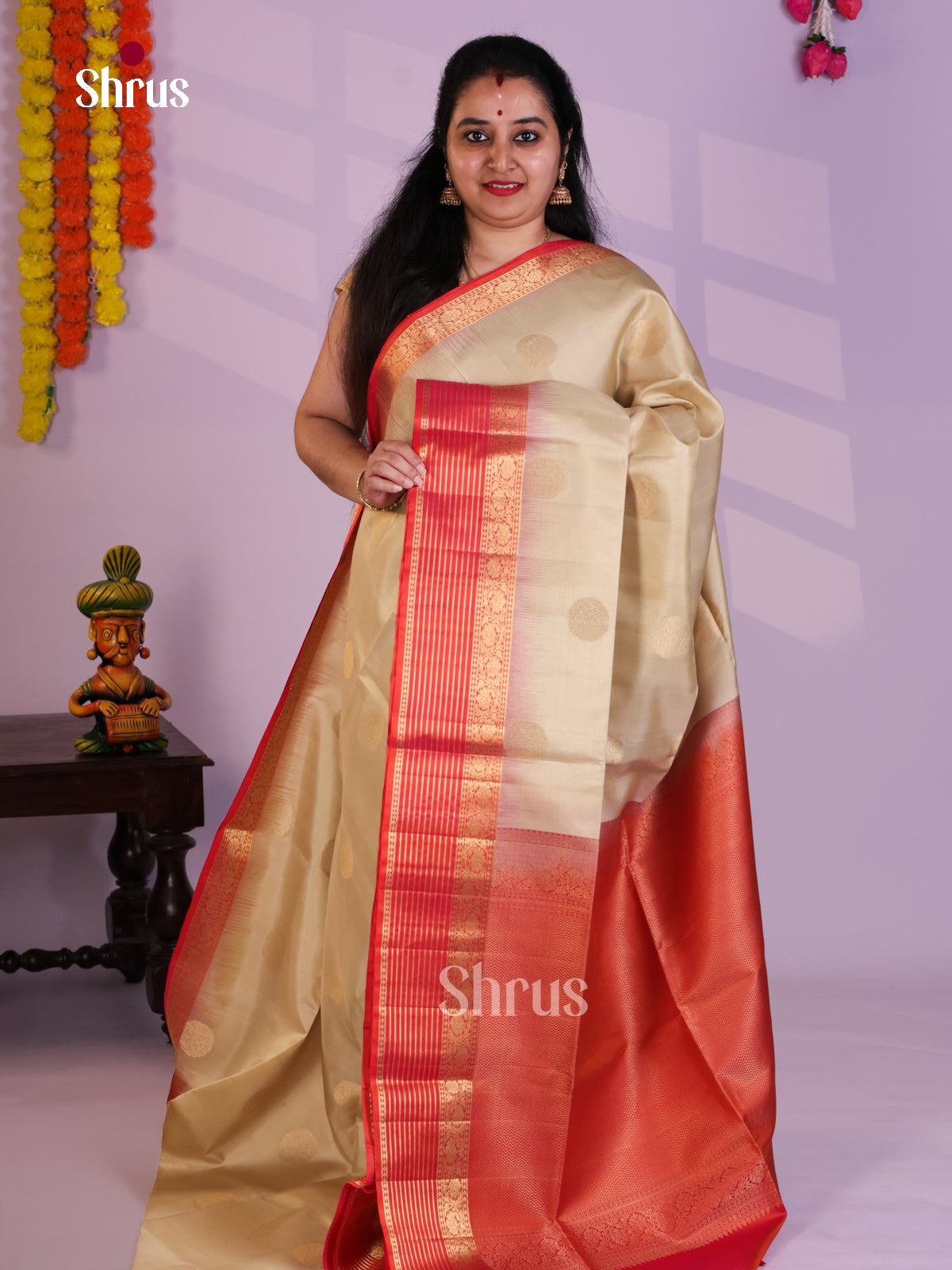 EAS08227 - Soft Silk Saree - Shop on Shrus.com