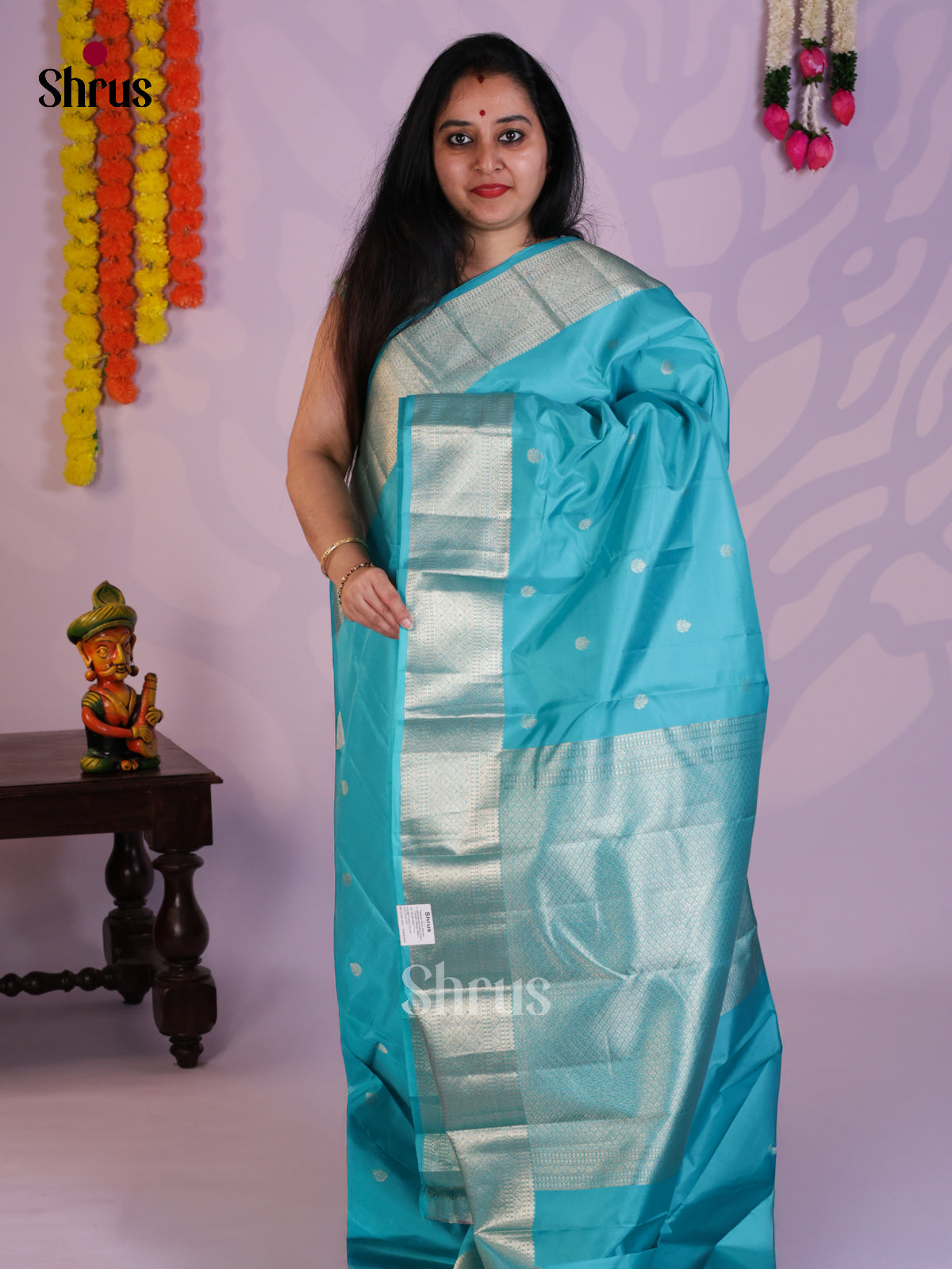 EAS08228 - Kanchipuram silk Saree - Shop on Shrus.com