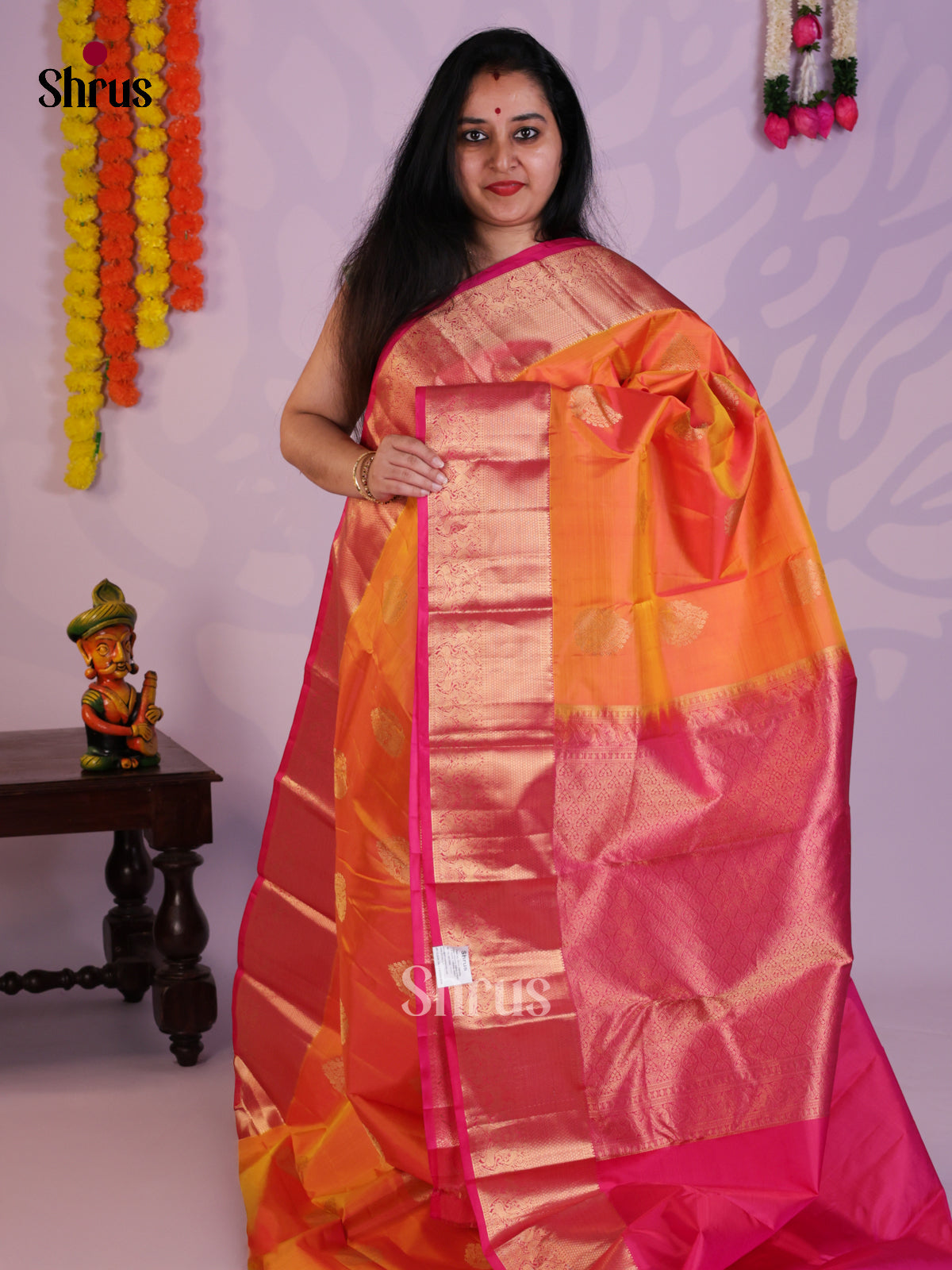 EAS08247 - Kanchipuram silk Saree - Shop on Shrus.com