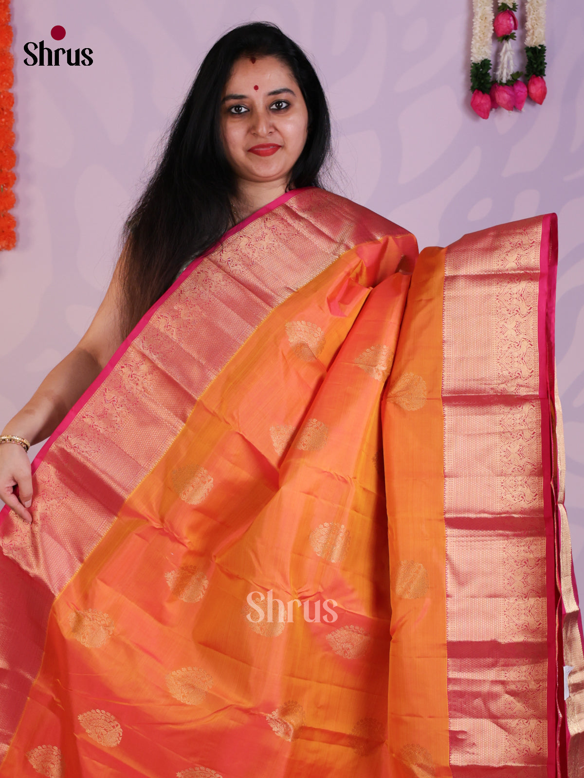 EAS08247 - Kanchipuram silk Saree - Shop on Shrus.com