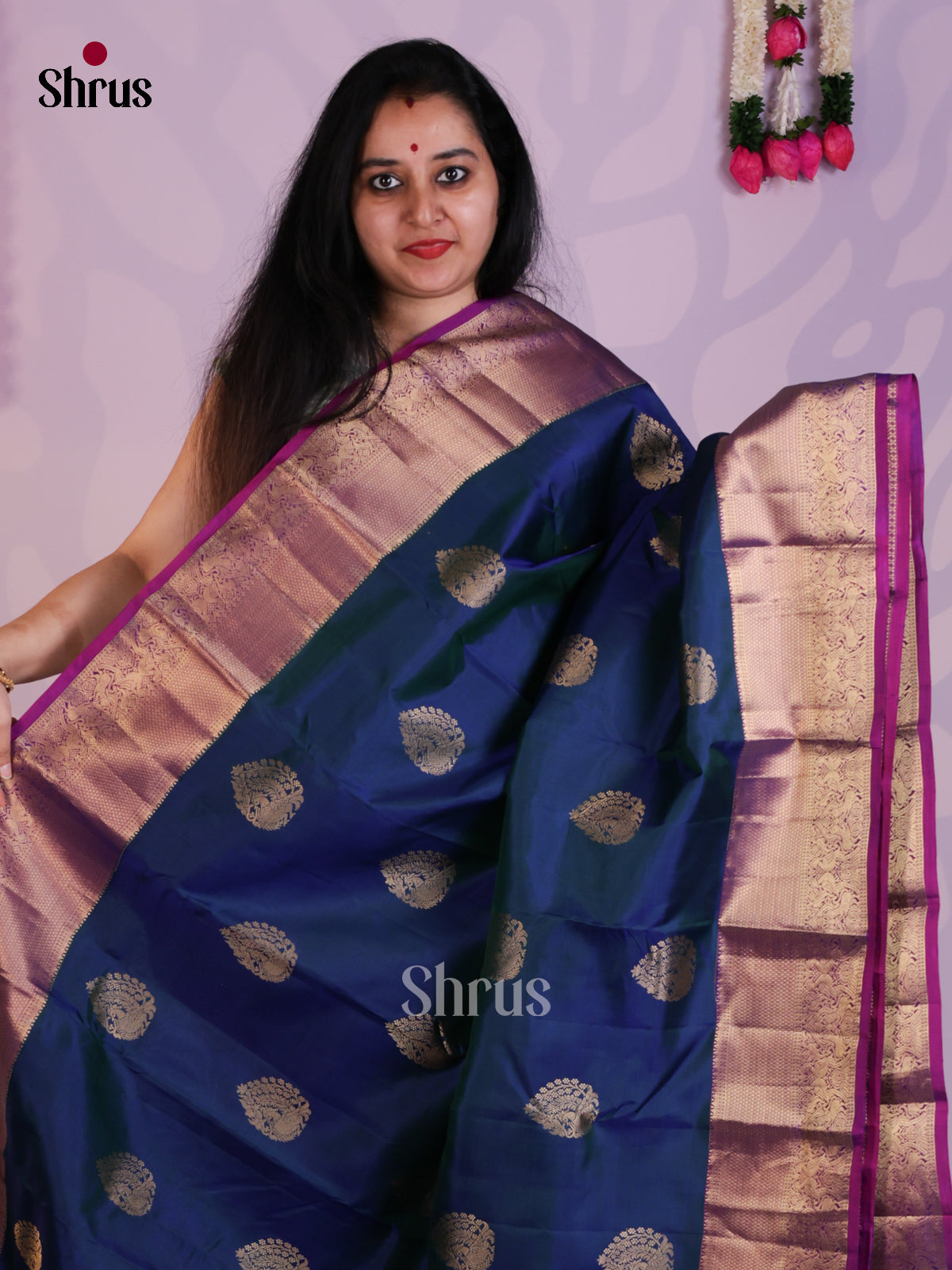 EAS08250 - Kanchipuram silk Saree - Shop on Shrus.com