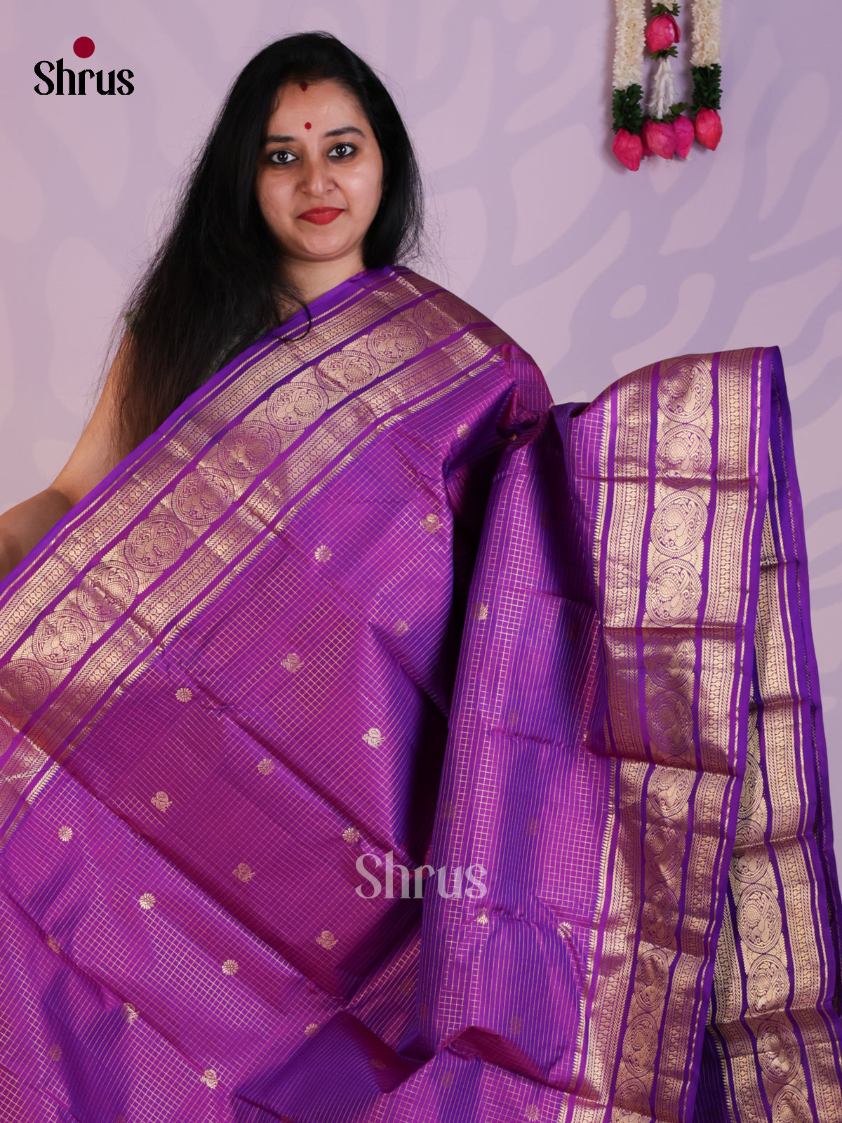 EAS08254 - Kanchipuram silk Saree - Shop on Shrus.com
