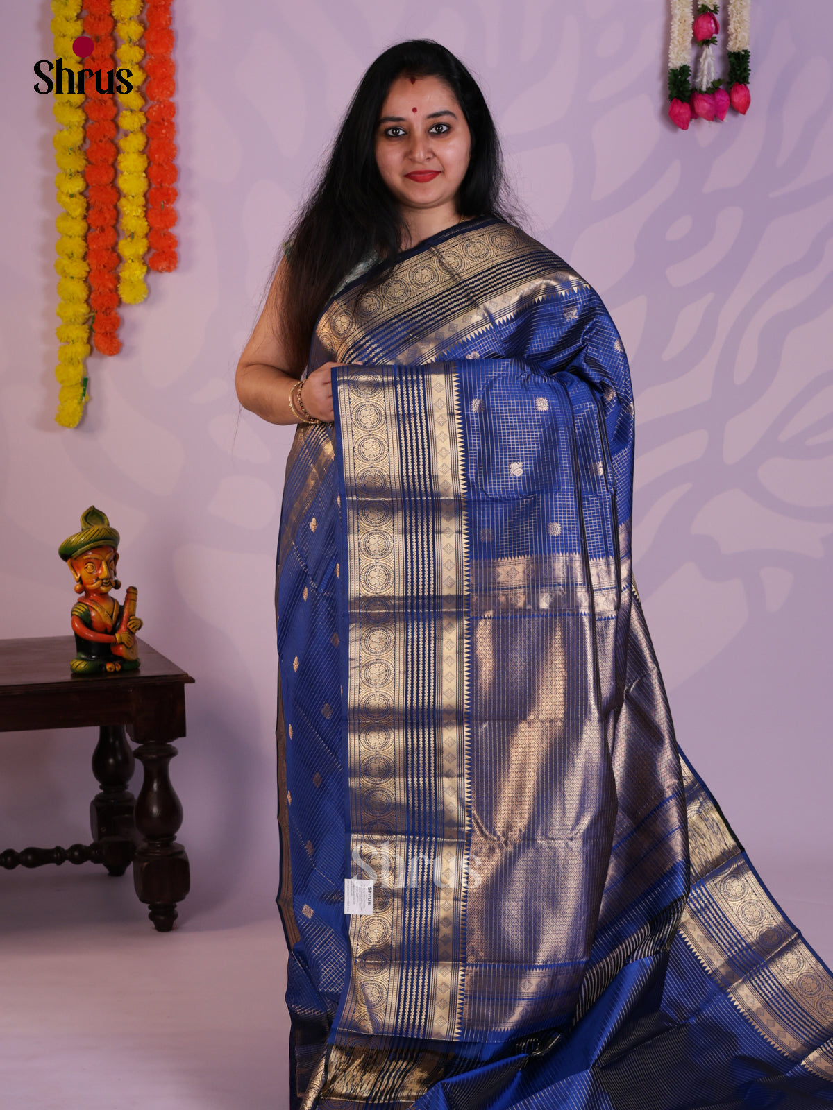EAS08256 - Kanchipuram silk ( Saree