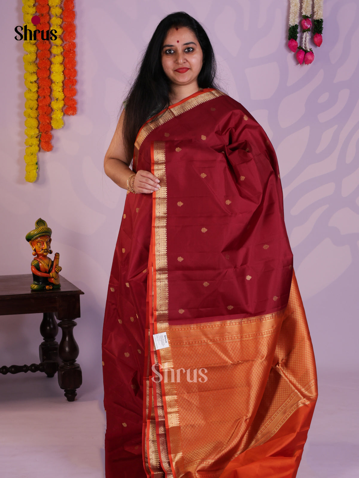 EAS08270 - Kanchipuram silk (HR) Saree