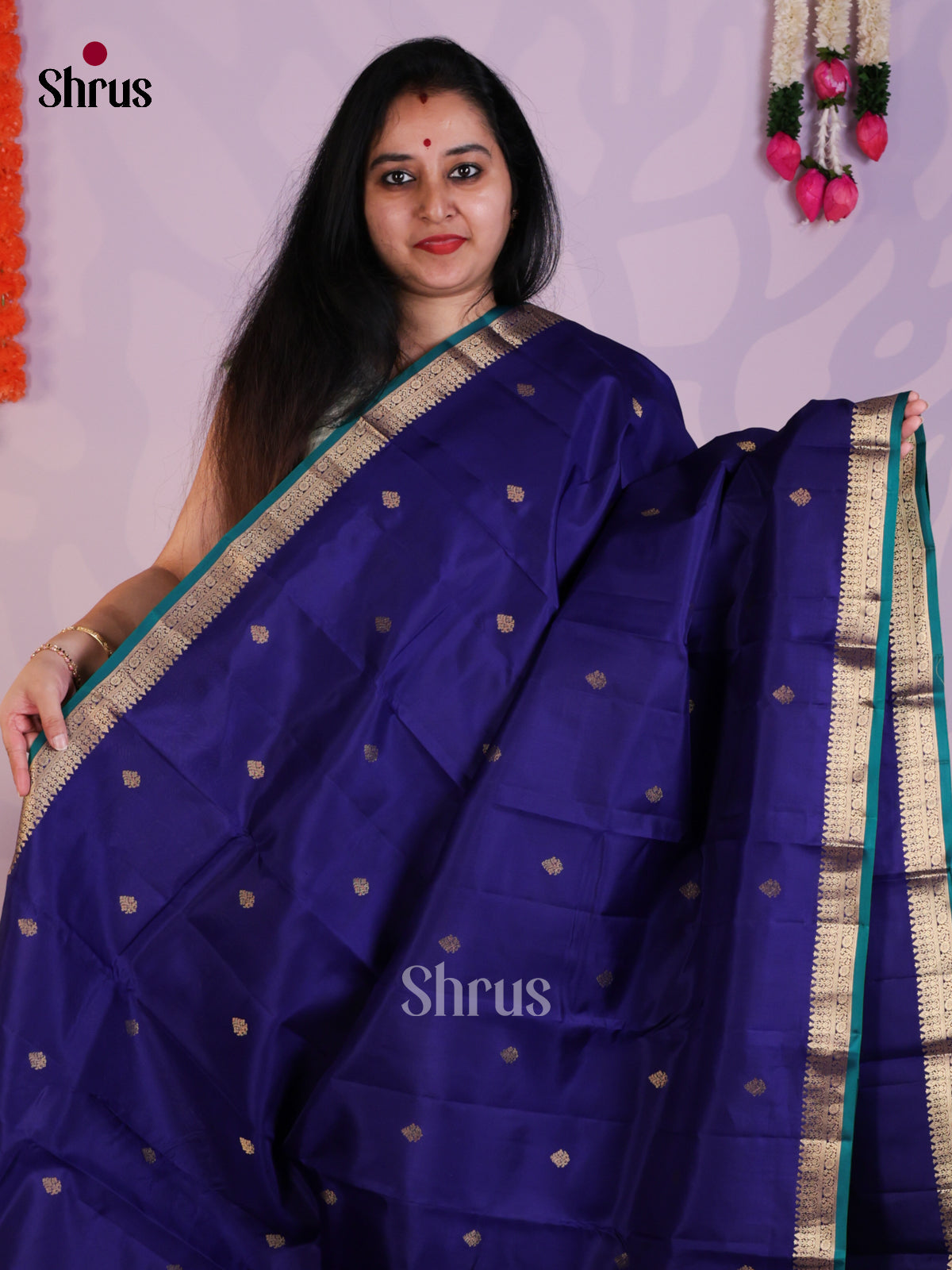 EAS08274 - Kanchipuram silk Saree - Shop on Shrus.com