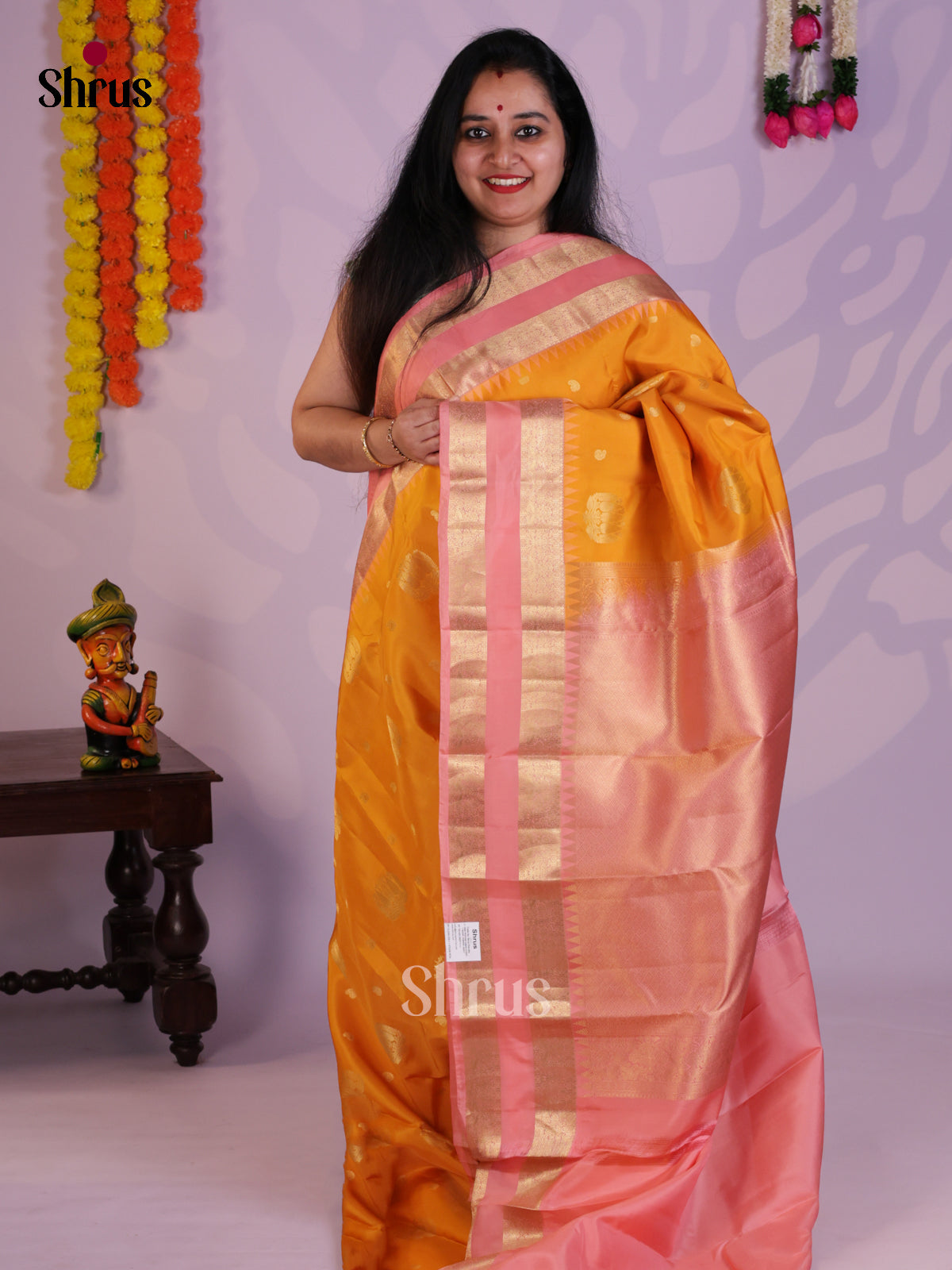EAS08277 - Kanchipuram-halfpure Saree - Shop on Shrus.com