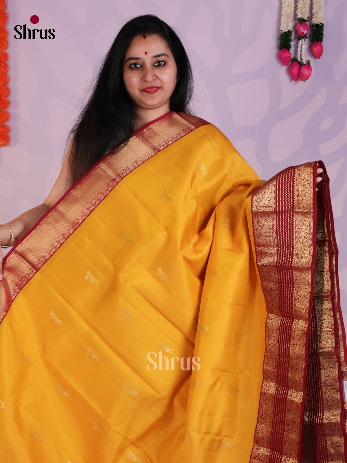 EAS08281 - Kanchipuram-halfpure Saree - Shop on Shrus.com