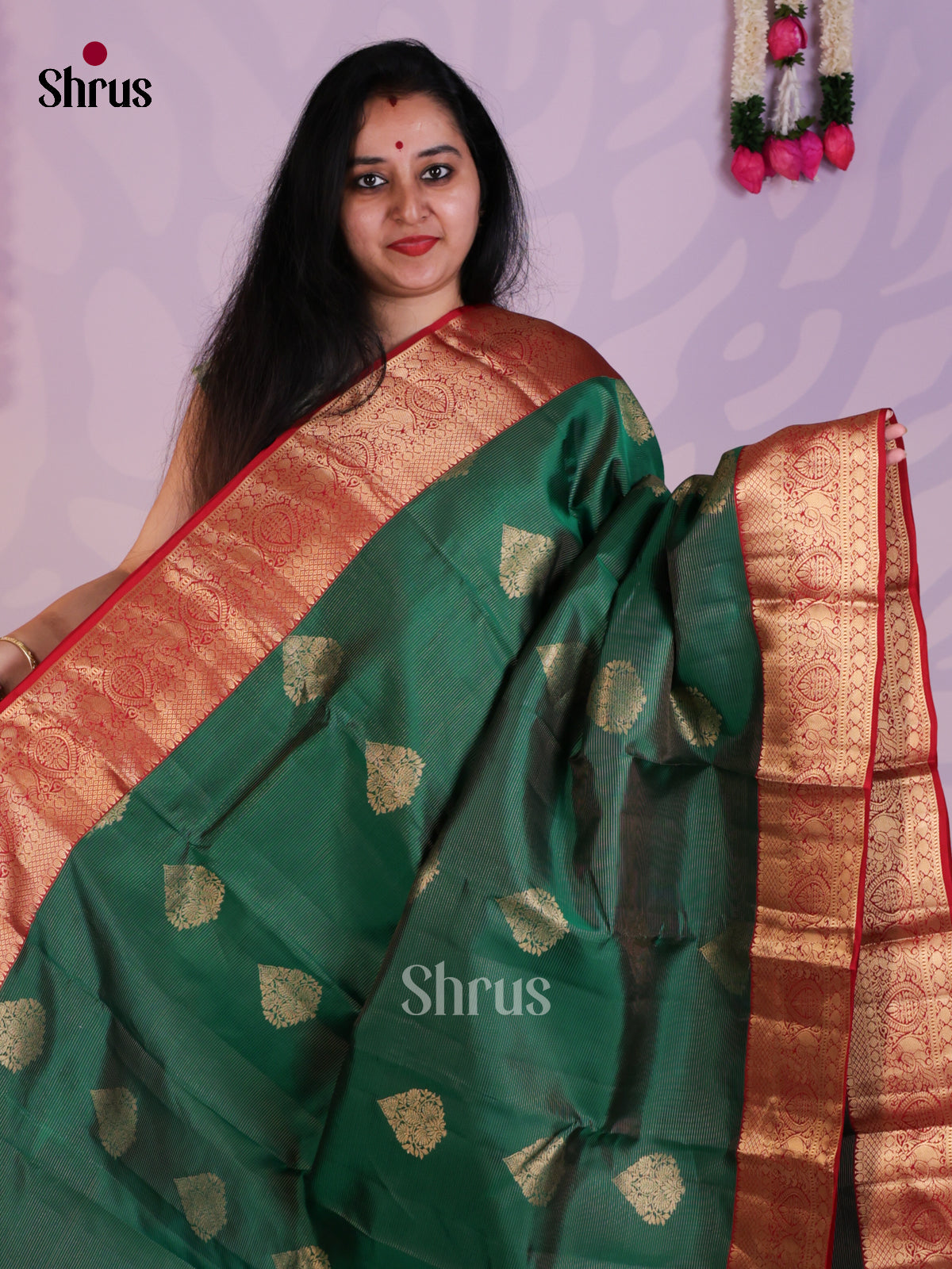 EAS08285 - Kanchipuram-halfpure Saree - Shop on Shrus.com