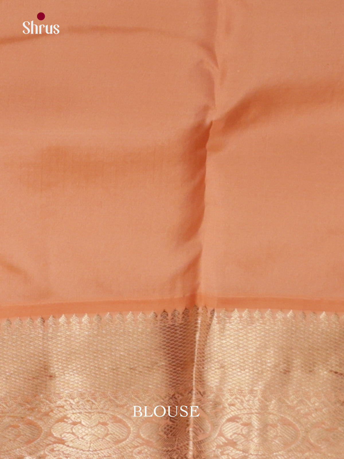 Green & peach - Kanchipuram-halfpure Saree- EAS08287 - Shop on Shrus.com