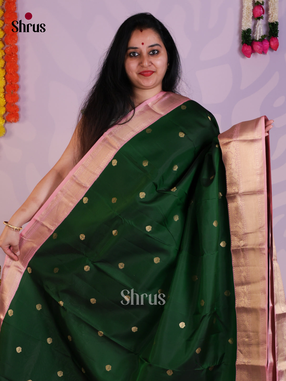EAS08290 - Kanchipuram-halfpure Saree