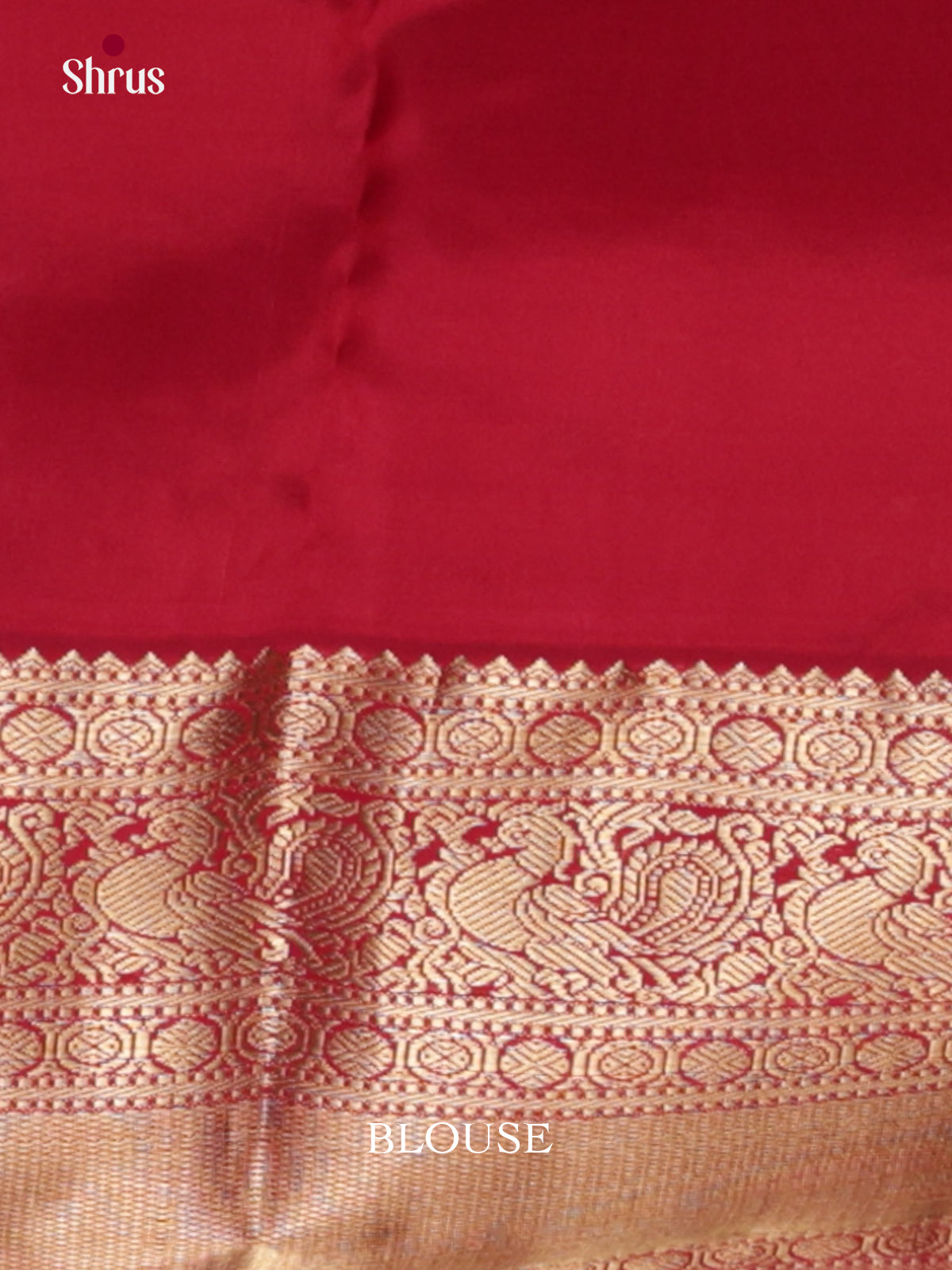 Sky Blue & Red - Kanchipuram-halfpure Saree- EAS08296 - Shop on Shrus.com