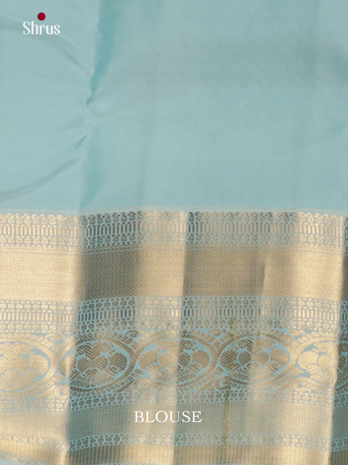 Yellow & Ice Blue- Kanchipuram-halfpure Saree - EAS08306 - Shop on Shrus.com