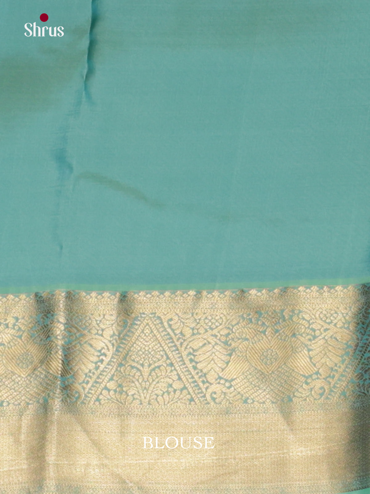 Blue & Teal - Kanchipuram-halfpure Saree- EAS08312 - Shop on Shrus.com