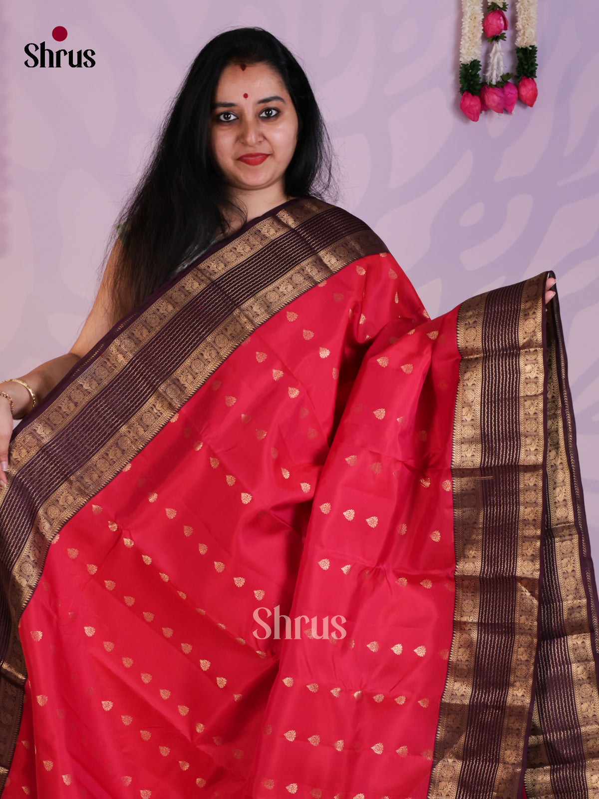 EAS08317 - Kanchipuram-halfpure Saree - Shop on Shrus.com