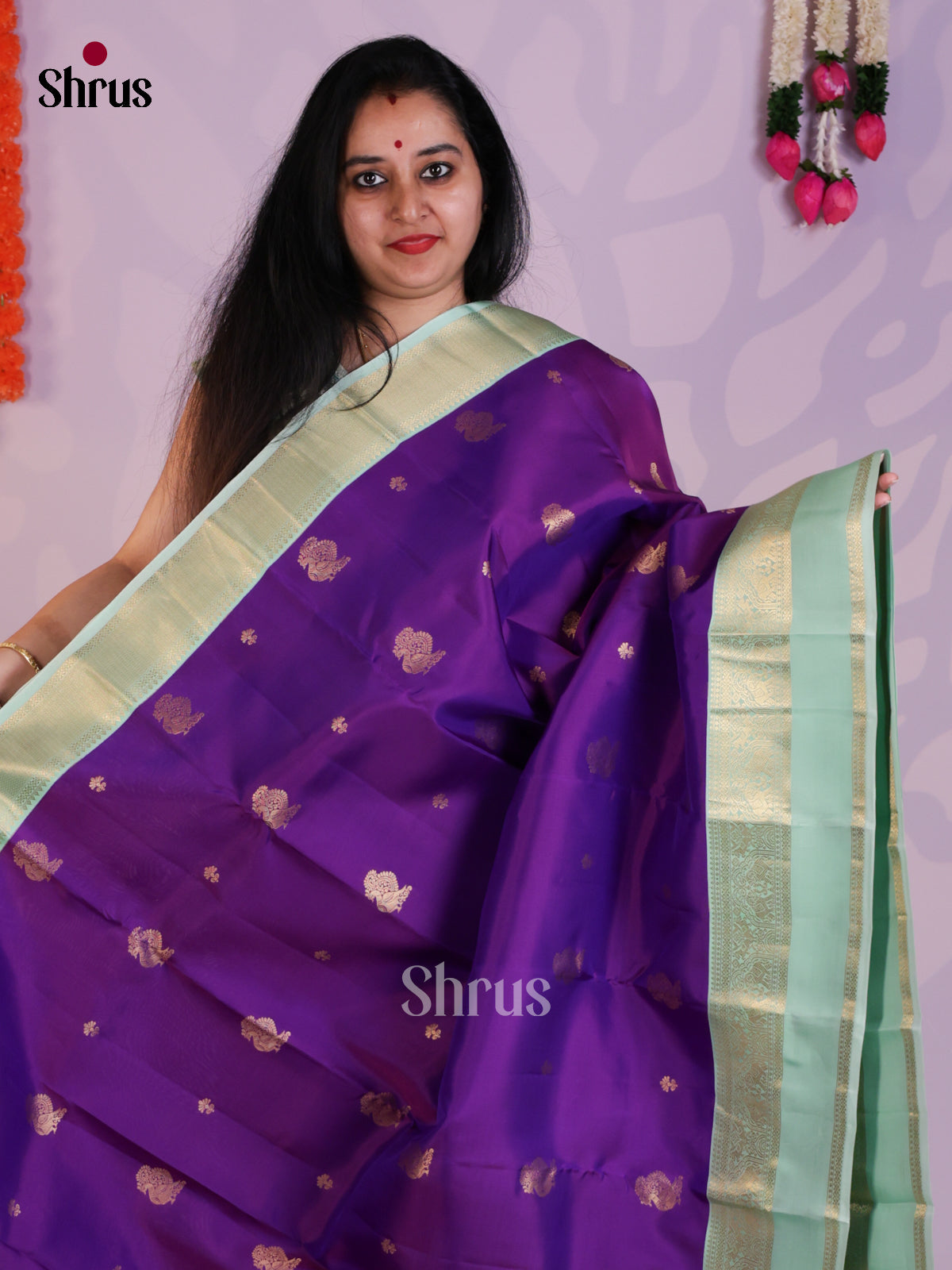 EAS08332 - Kanchipuram-halfpure Saree - Shop on Shrus.com