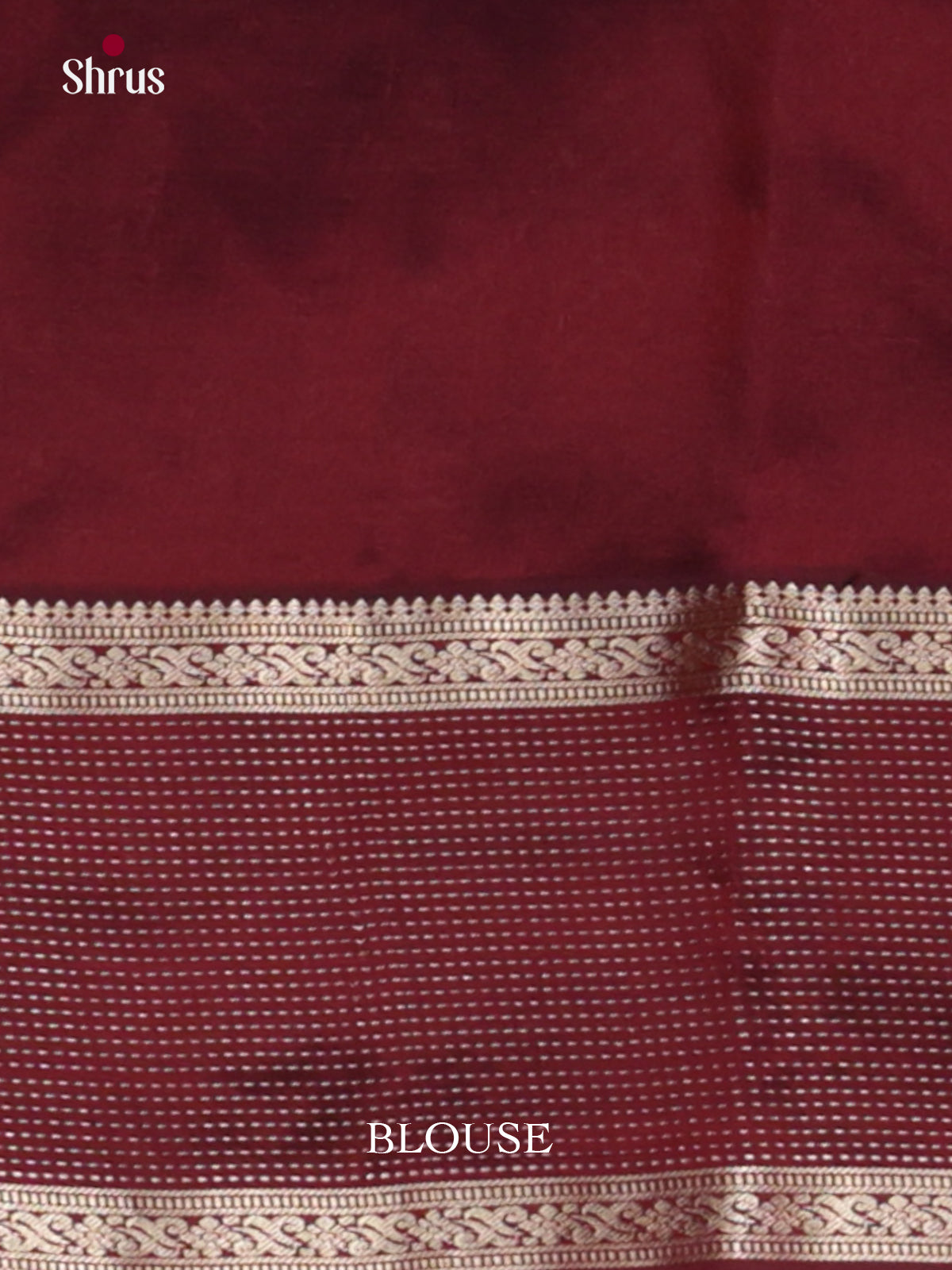 Orange & maroon- Kanchipuram-halfpure Saree- EAS08334 - Shop on Shrus.com