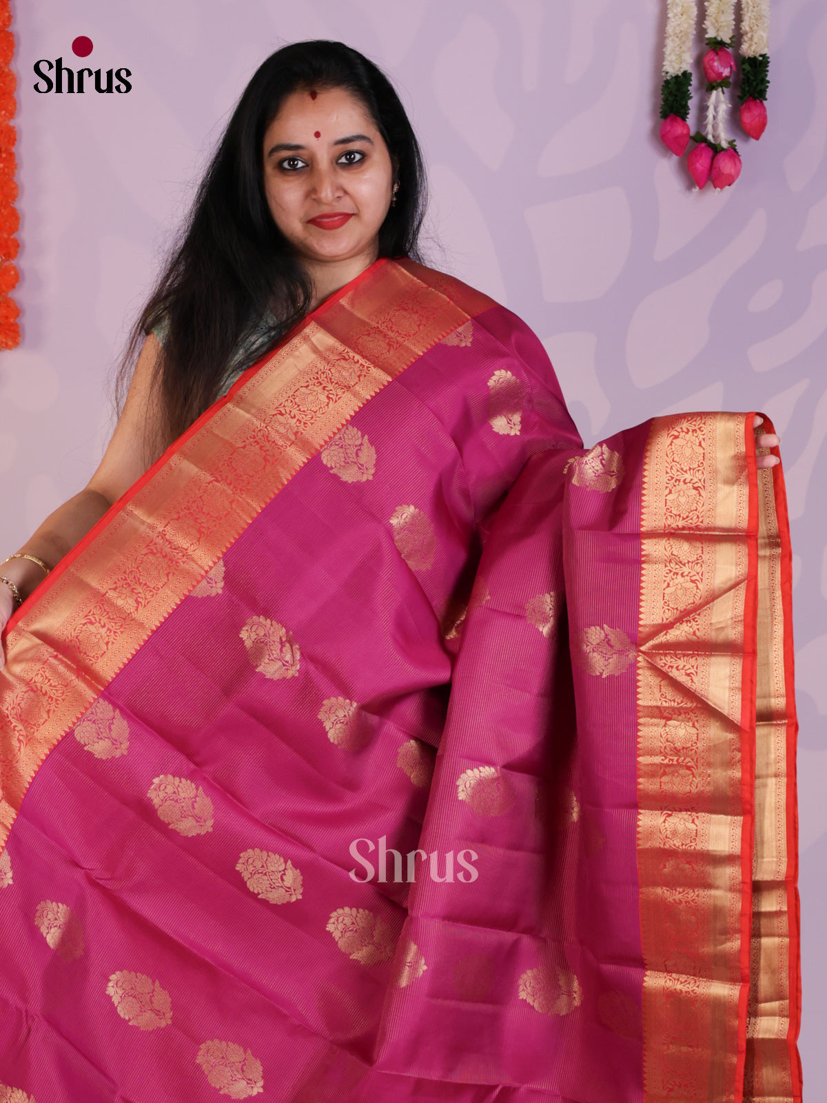 EAS08340 - Kanchipuram-halfpure Saree - Shop on Shrus.com