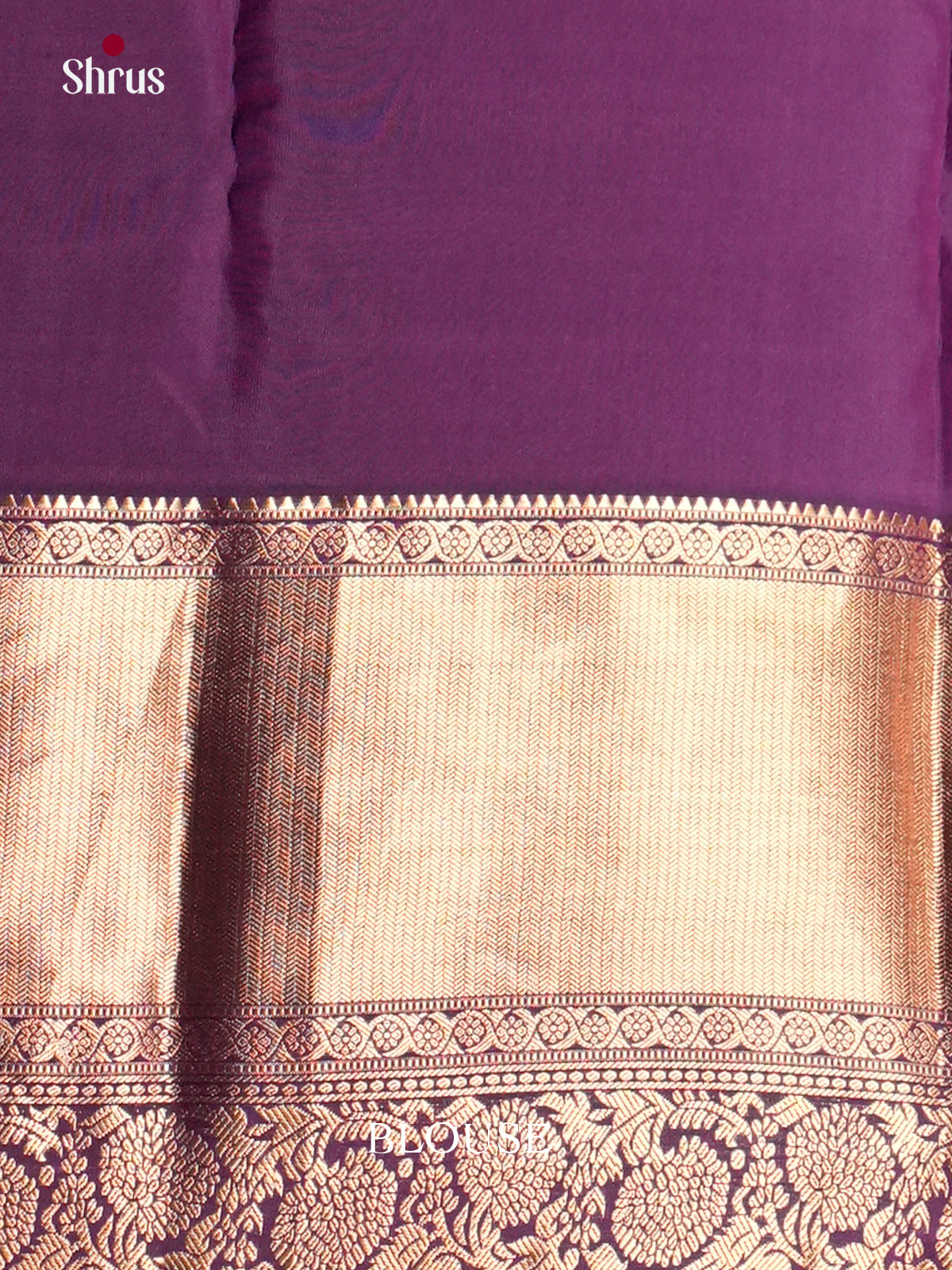 Purple & Violet - Kanchipuram-halfpure Saree- EAS08342 - Shop on Shrus.com