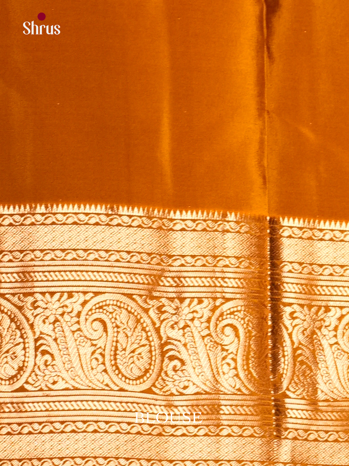 Maroon & Mustard - Kanchipuram-halfpure Saree- EAS09029 - Shop on Shrus.com