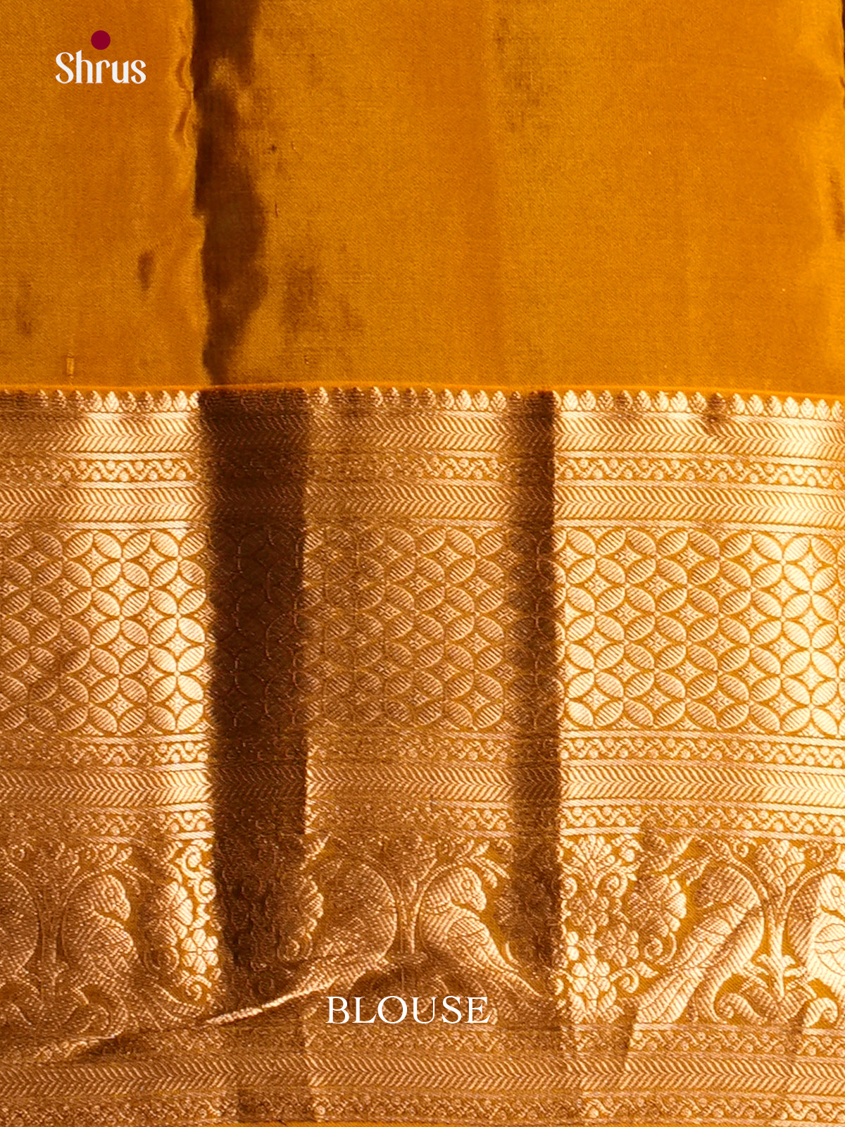 Violet & Mustard - Kanchipuram-halfpure Saree- EAS09033 - Shop on Shrus.com