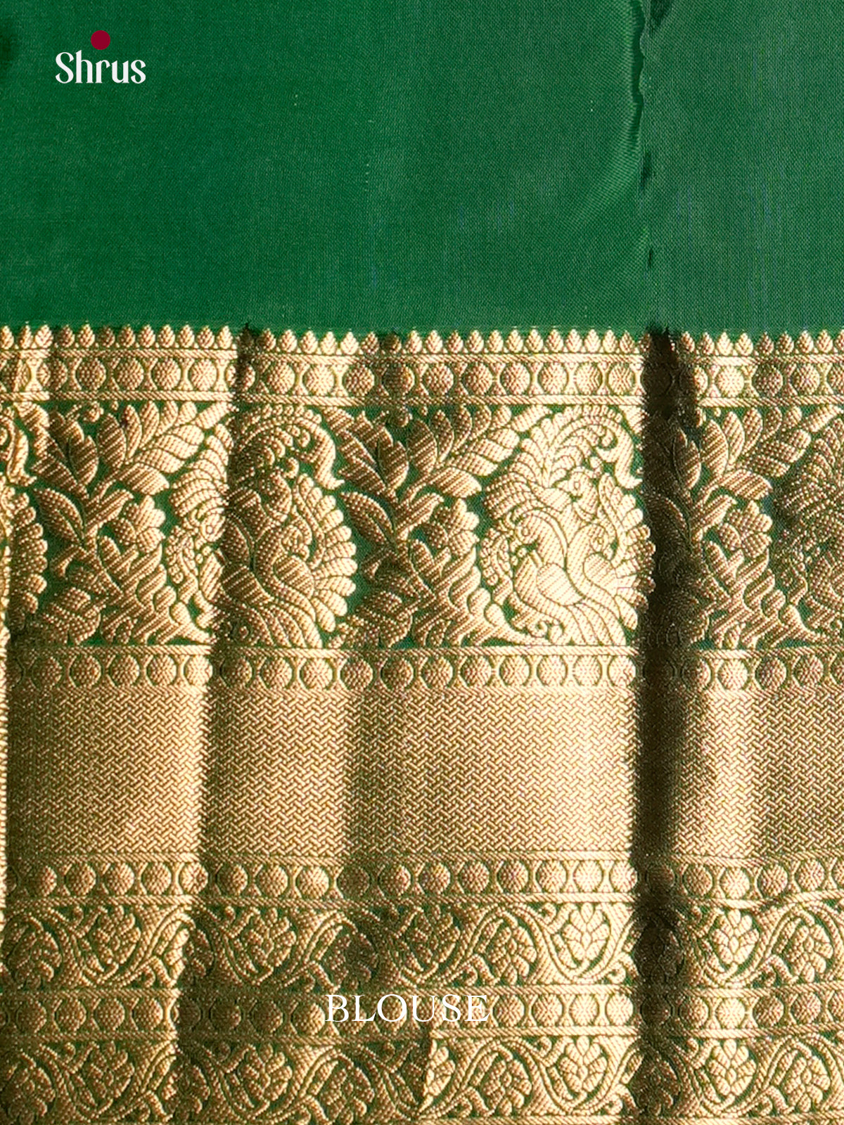 Violet & Green -EAS09037 - Kanchipuram-halfpure Saree - Shop on Shrus.com