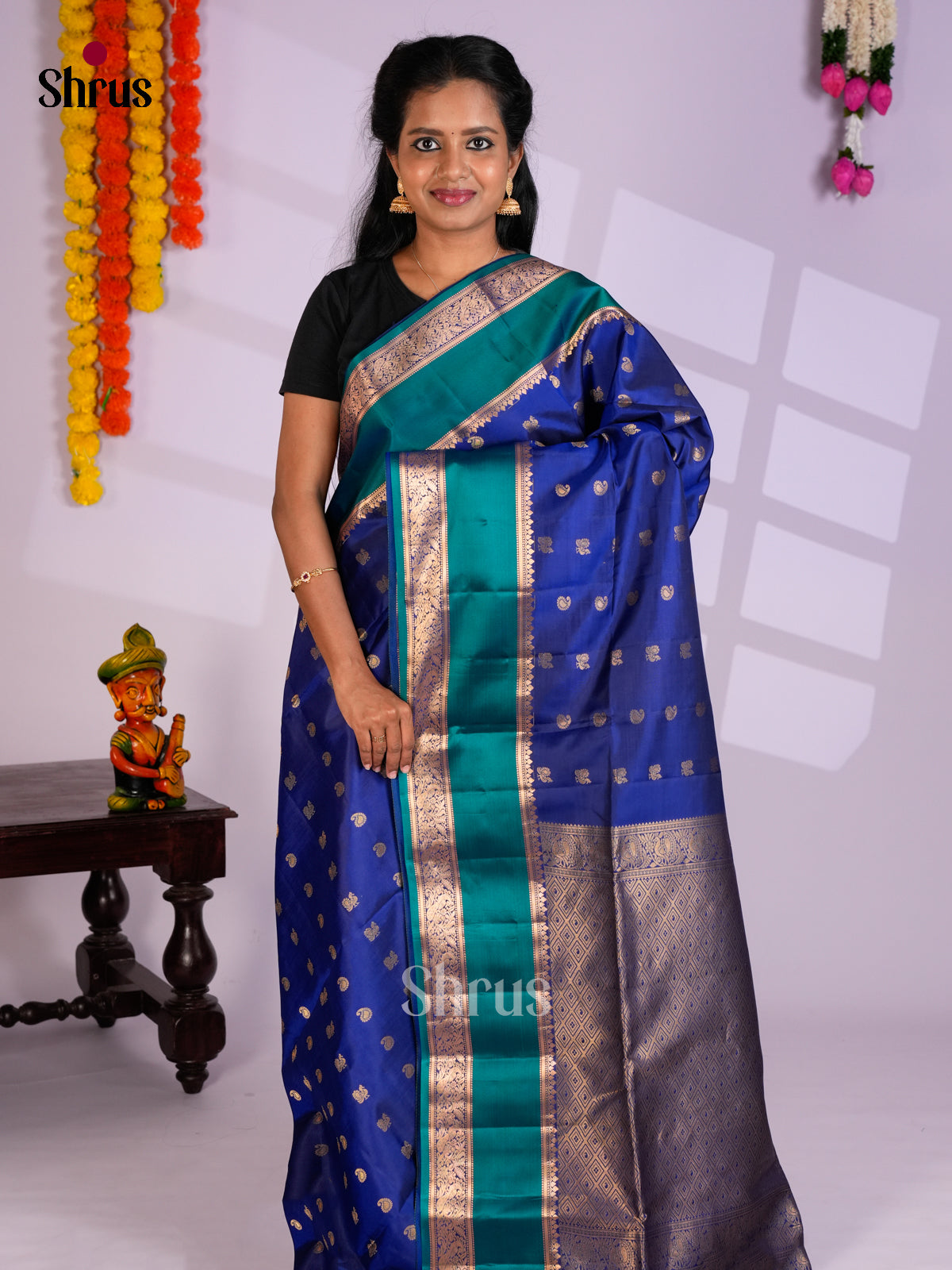 EAS09048 - Soft Silk (HR) Saree - Shop on Shrus.com