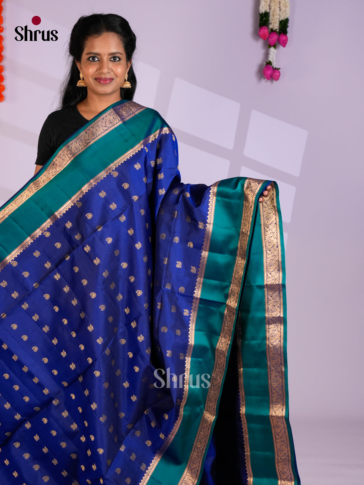 EAS09048 - Soft Silk (HR) Saree - Shop on Shrus.com