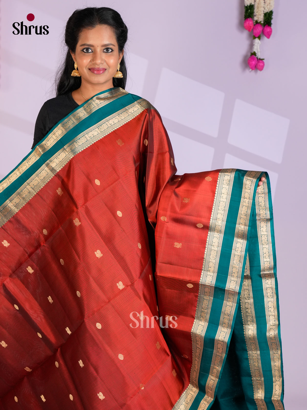 EAS09059 - Soft Silk (HR) Saree - Shop on Shrus.com