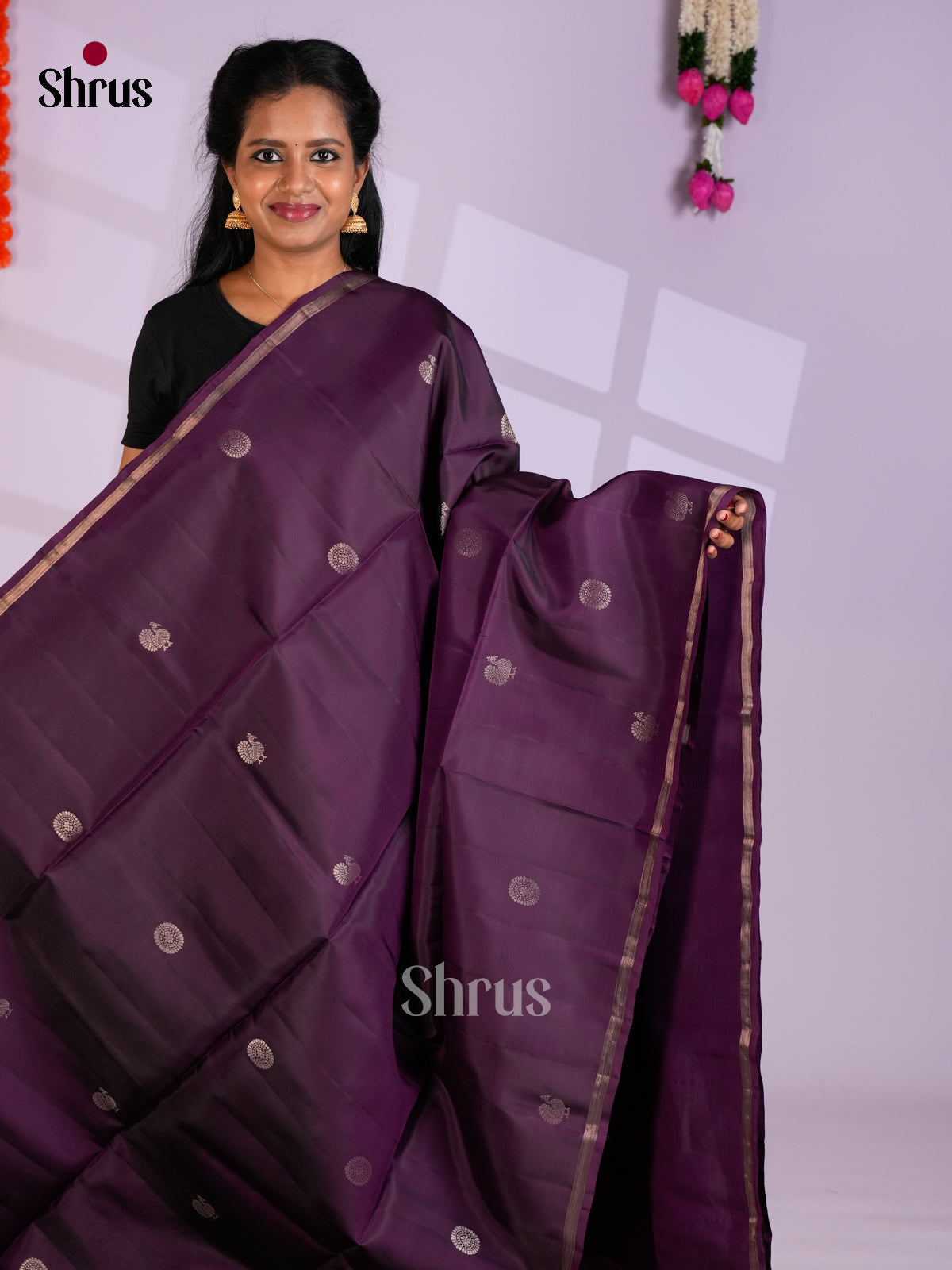 EAS09104 - Softsilk-halfpure Saree - Shop on Shrus.com