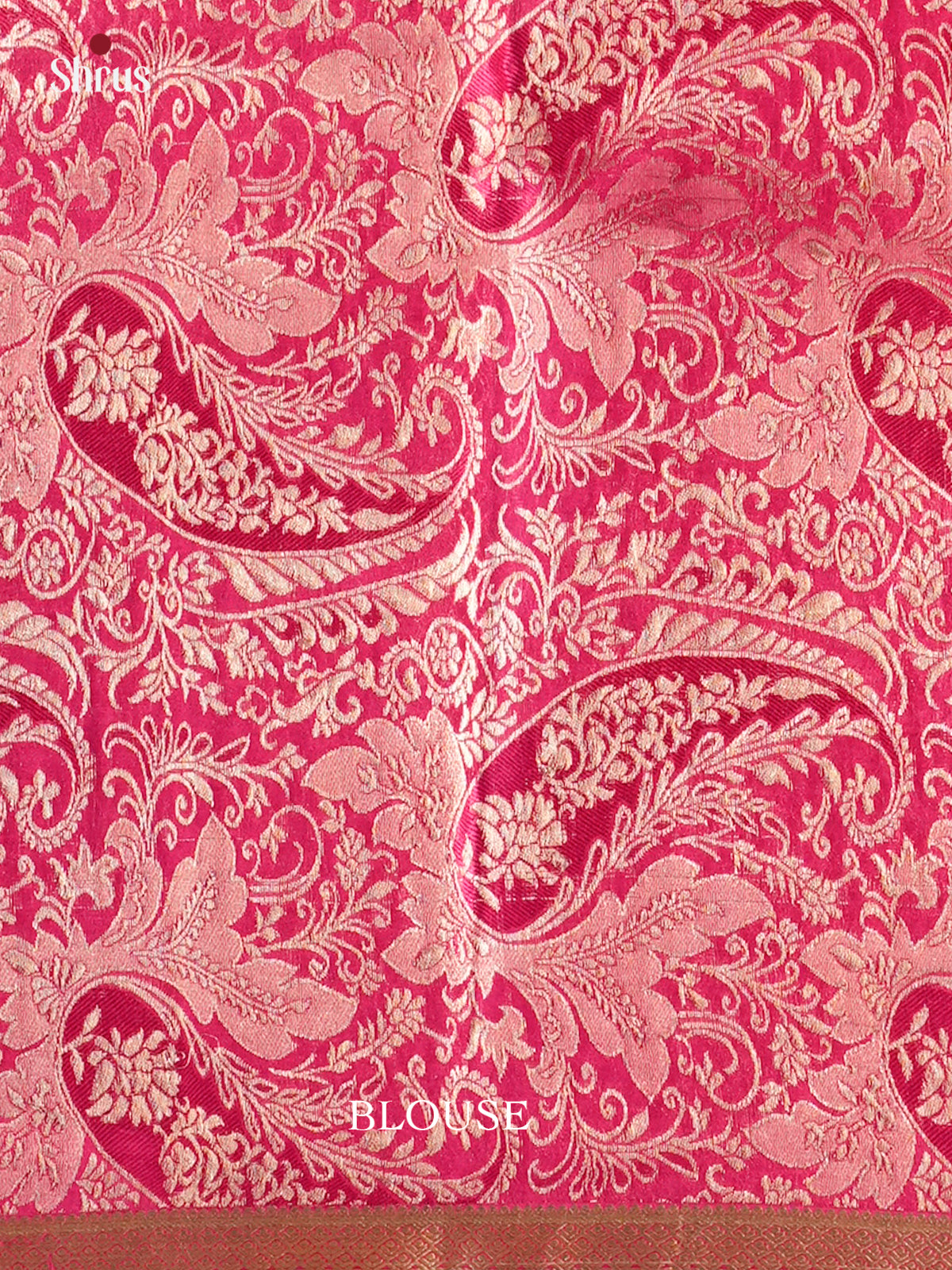 Charming Pink single Tone Mysore Silk Saree with zari buttas - EAS09166