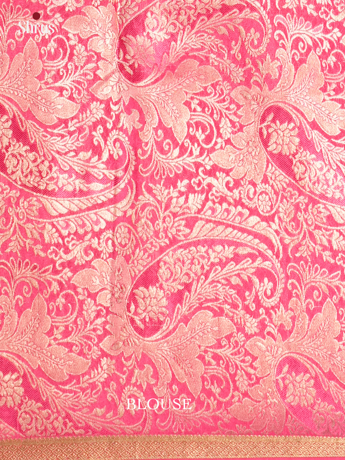 Charming Pink Single Tone Mysore Silk Saree gleams with zari buttas - EAS09167