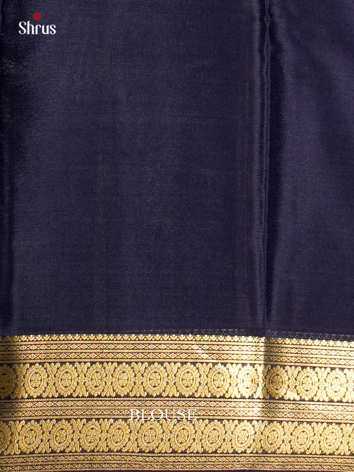 Elegant Green & Blue Mysore Silk Saree with gold zari border- EAS09177